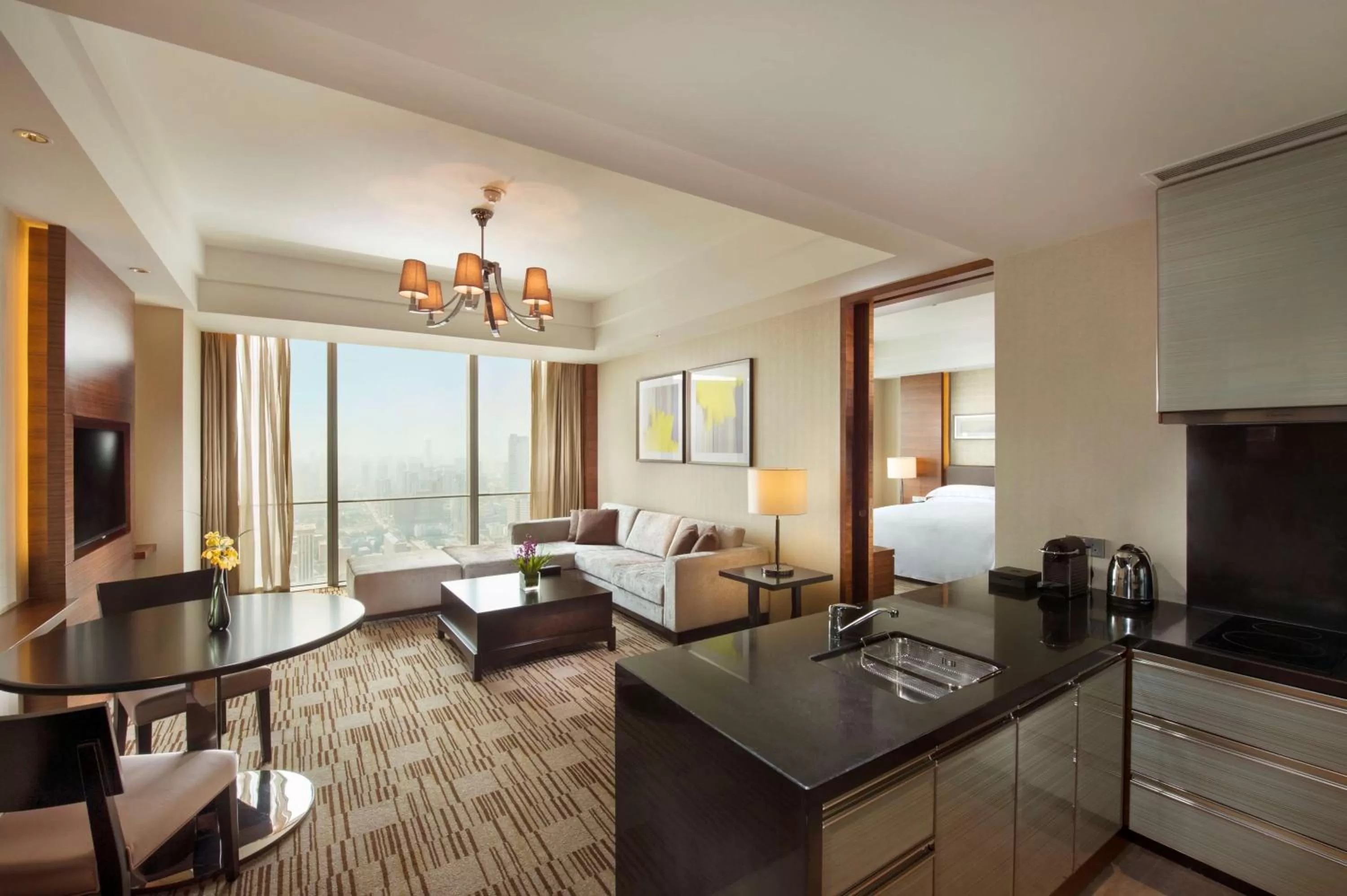 Living room in Hilton Shijiazhuang
