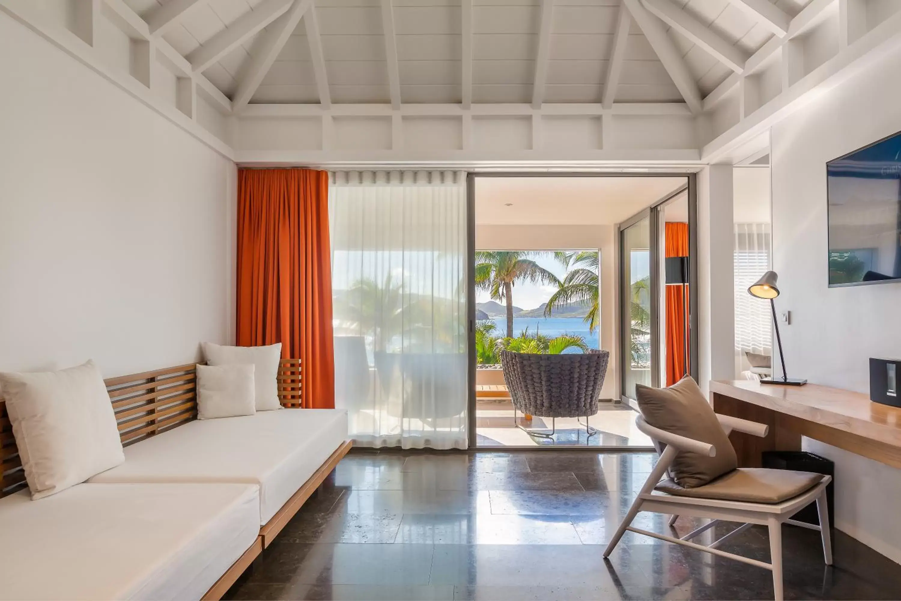 Living room, Seating Area in Hotel Christopher Saint Barth