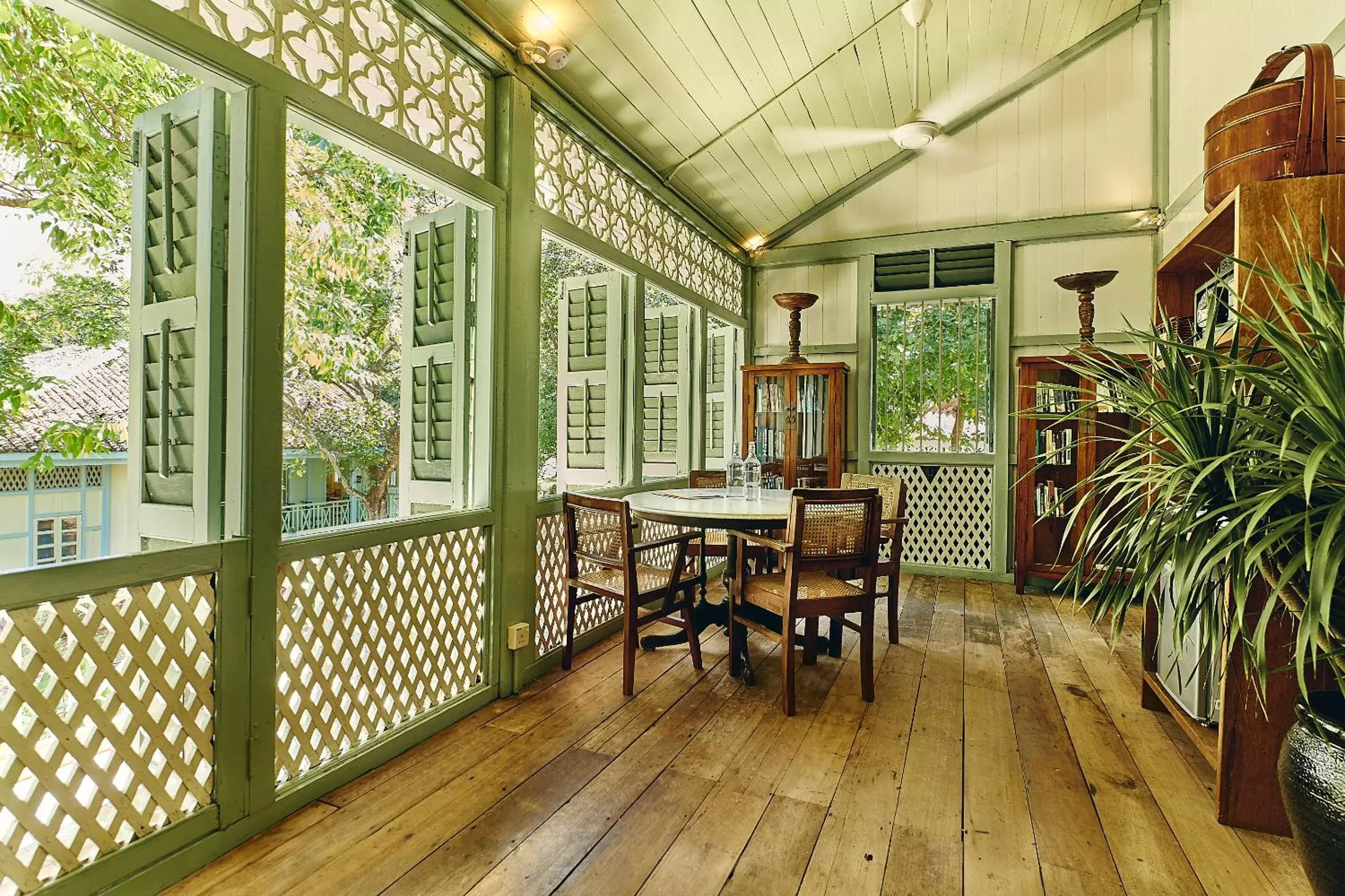 Seating area in Temple Tree Resort