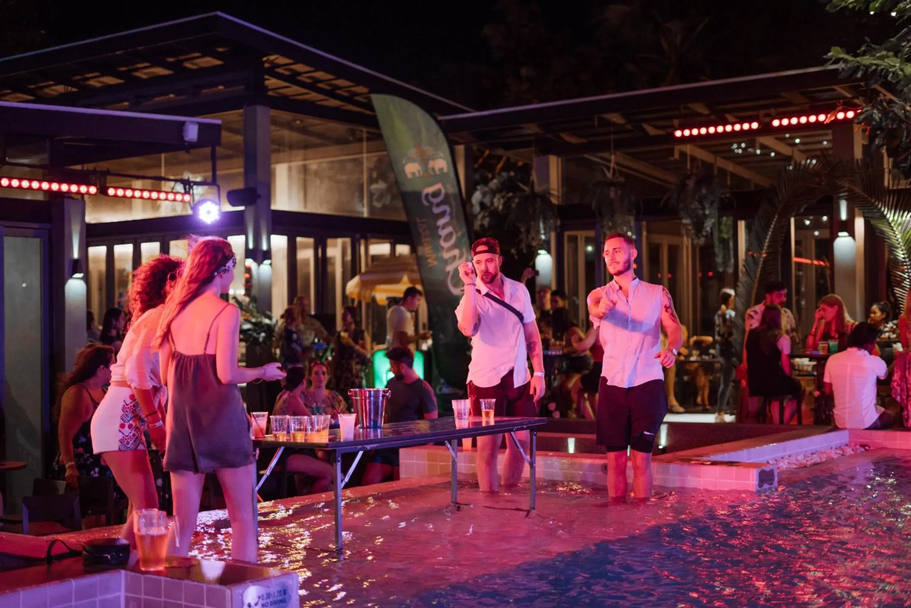 Lounge or bar, Evening Entertainment in Lub d Koh Samui Chaweng Beach - SHA Extra Plus