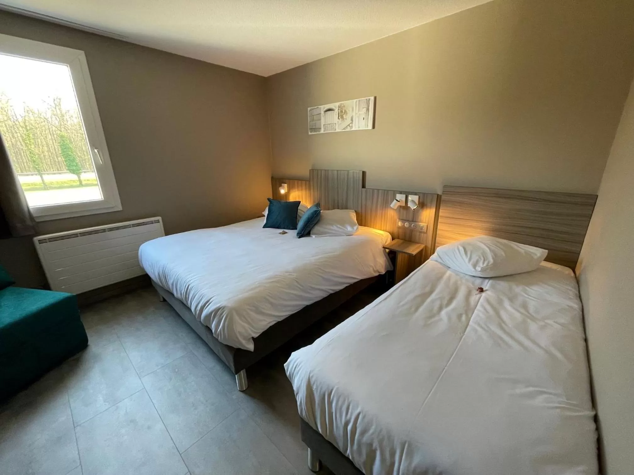 Bed in Hotel Ecluse 34