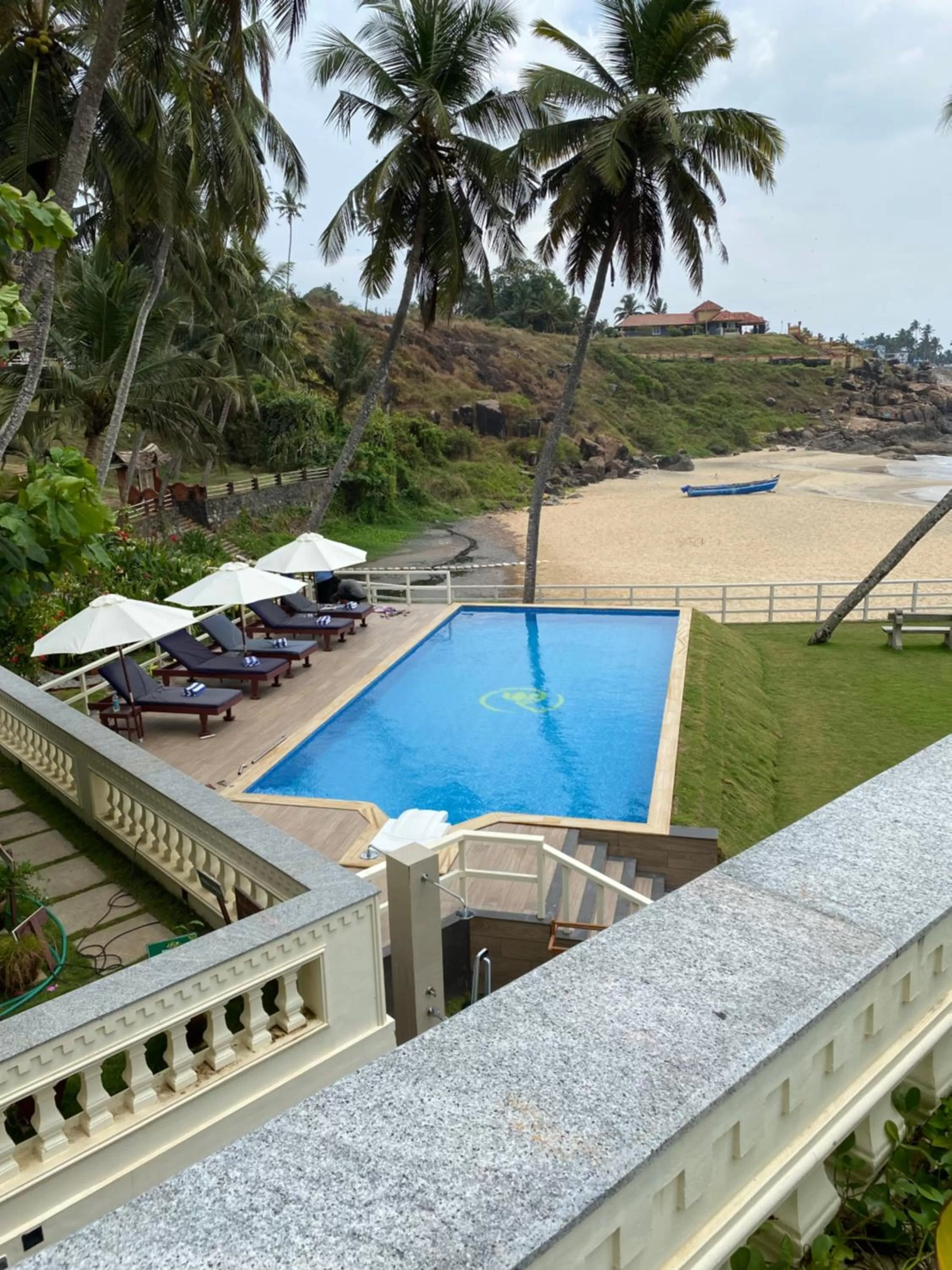 Swimming pool in Rockholm at the Light House Beach