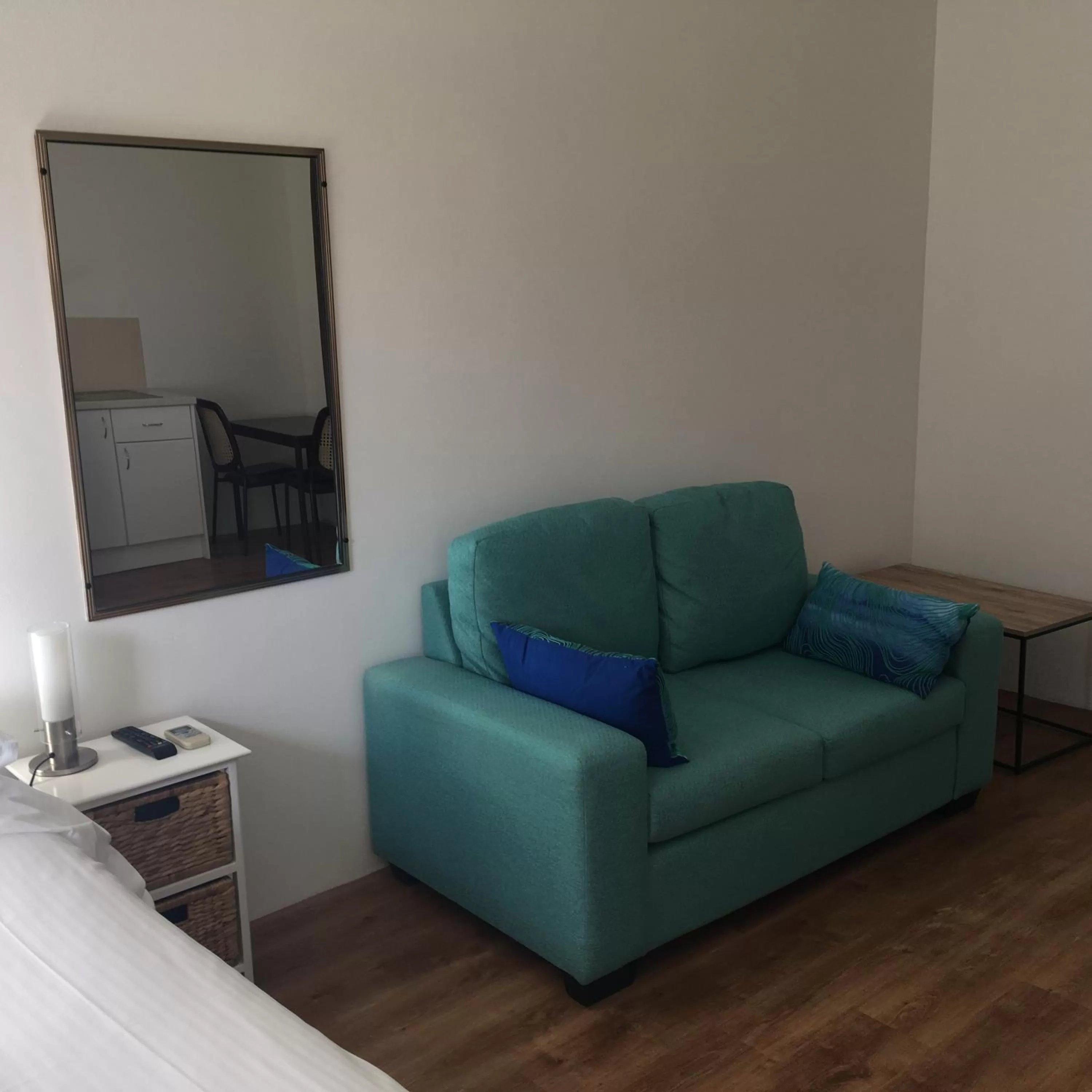 Seating area in Forster and Wallis Lake Motel