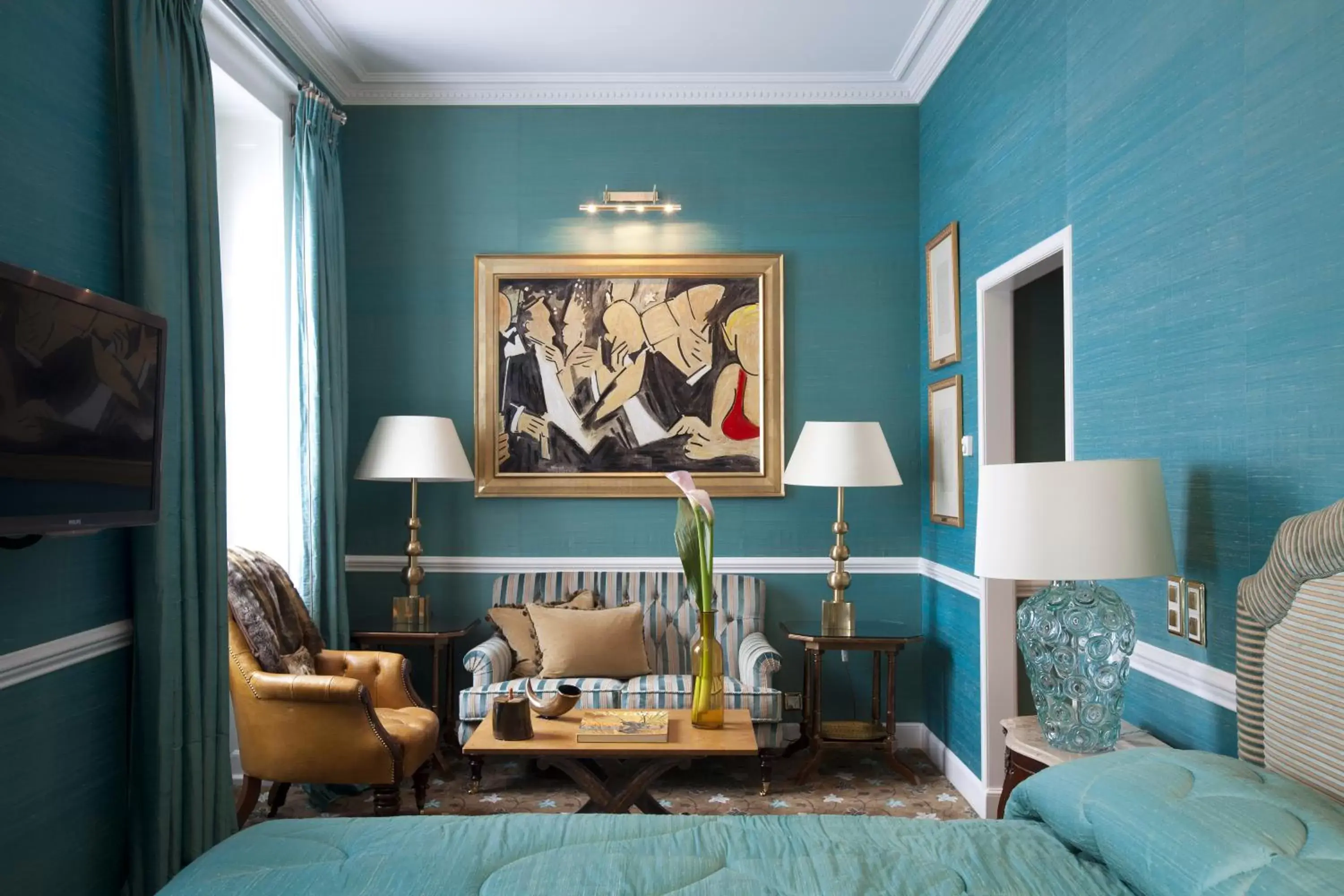 Living room, Seating Area in Hotel d'Angleterre