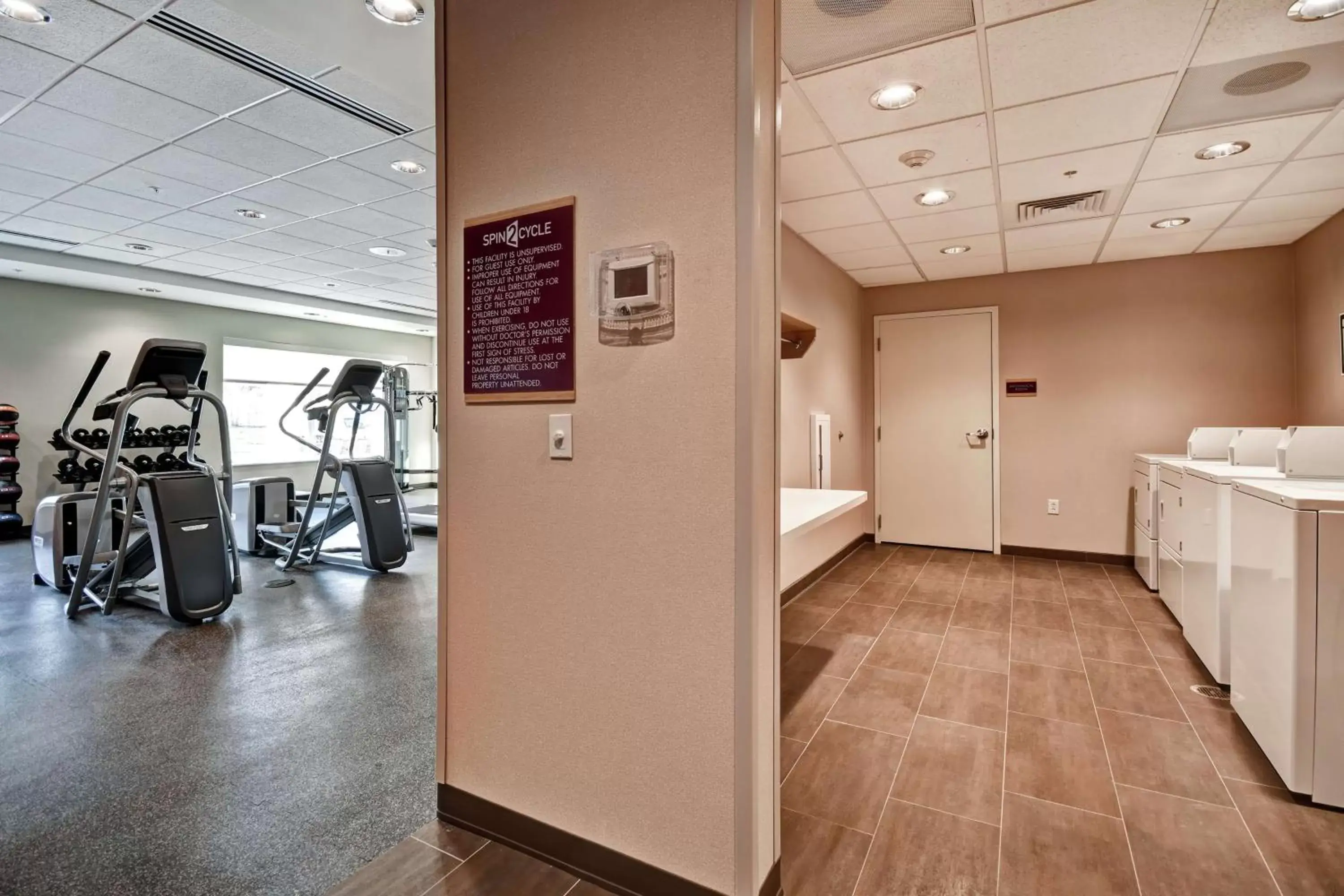 Fitness centre/facilities in Home2 Suites by Hilton Springfield North