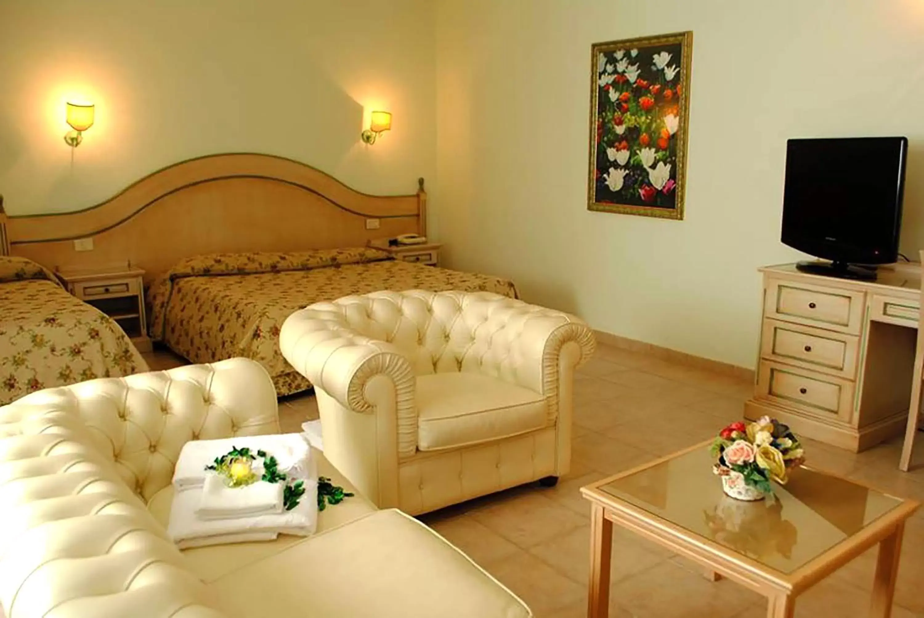 Bed in Toscana Wellness Resort