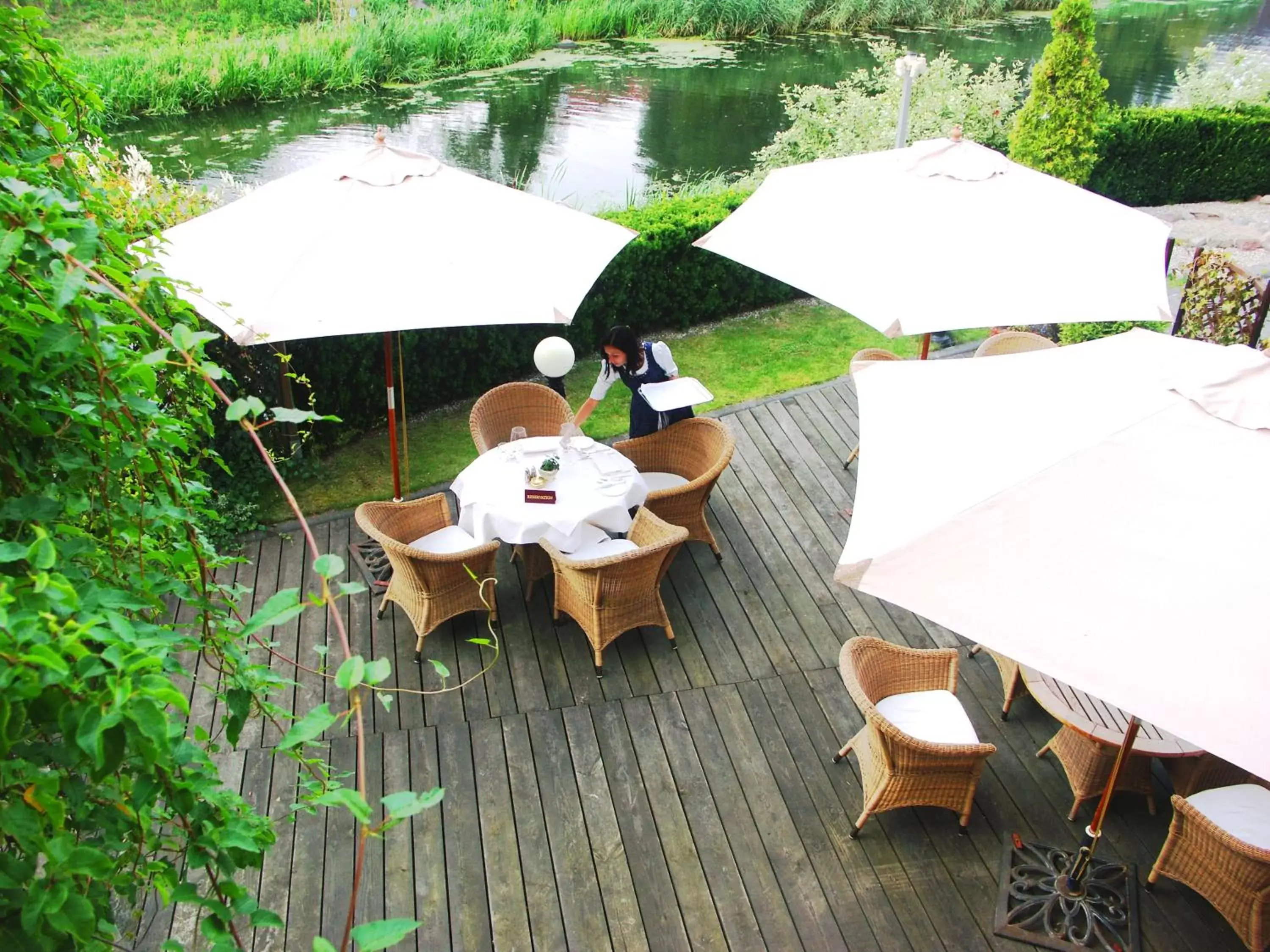 Garden view in Podewils Old Town Gdansk