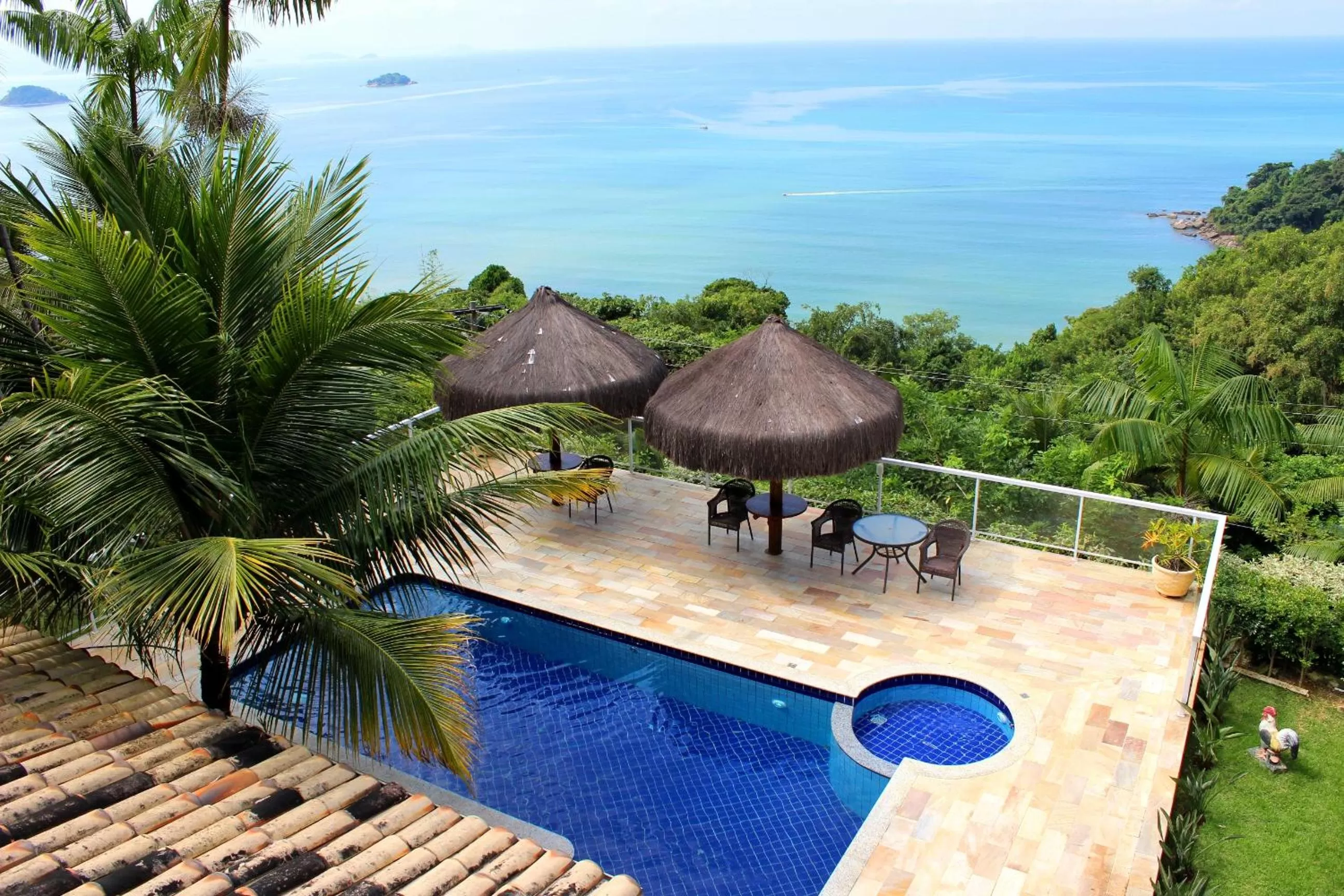 Sea view in Pousada Recanto de Paraty