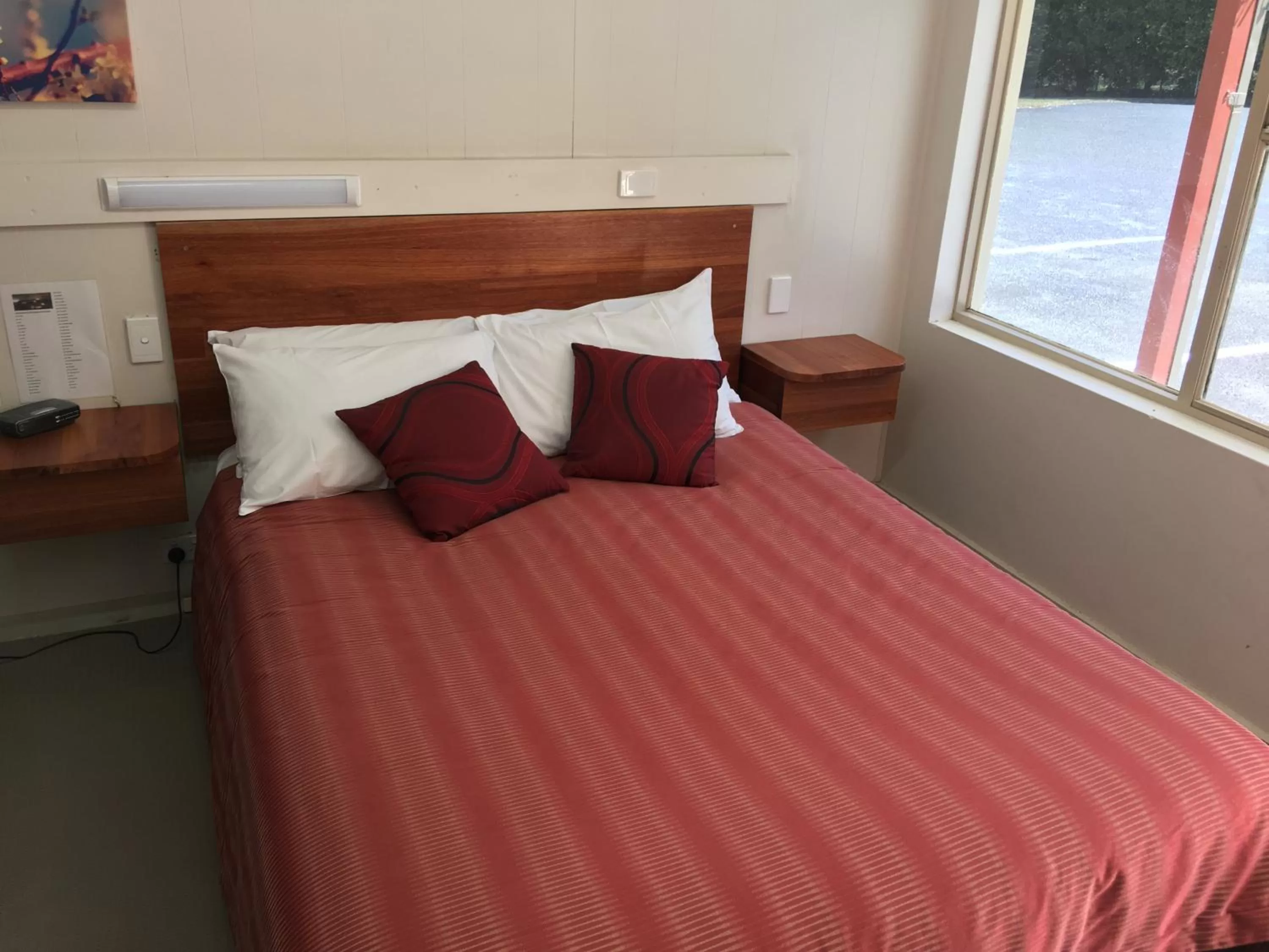 Bed in Black Forest Motel