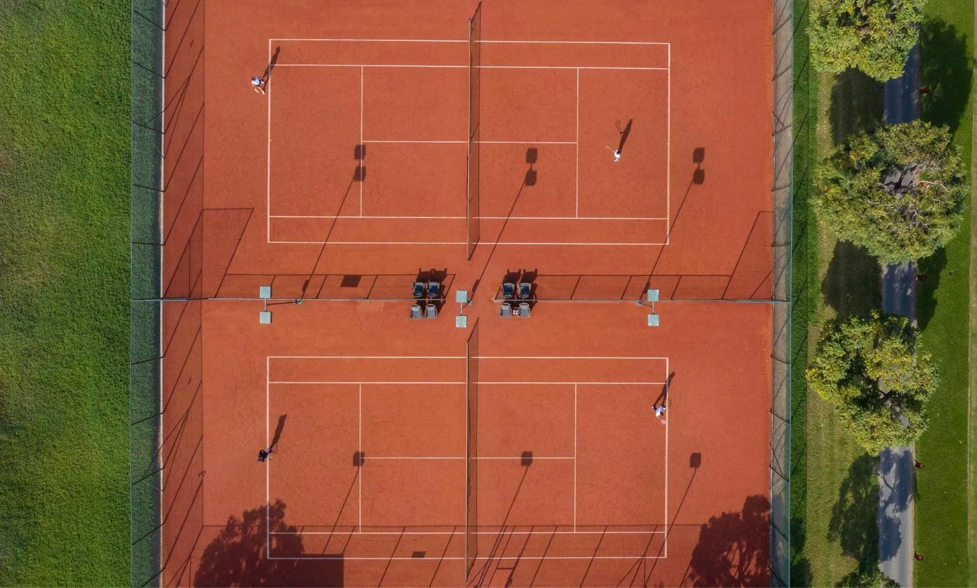 Tennis court in The Chedi Muscat