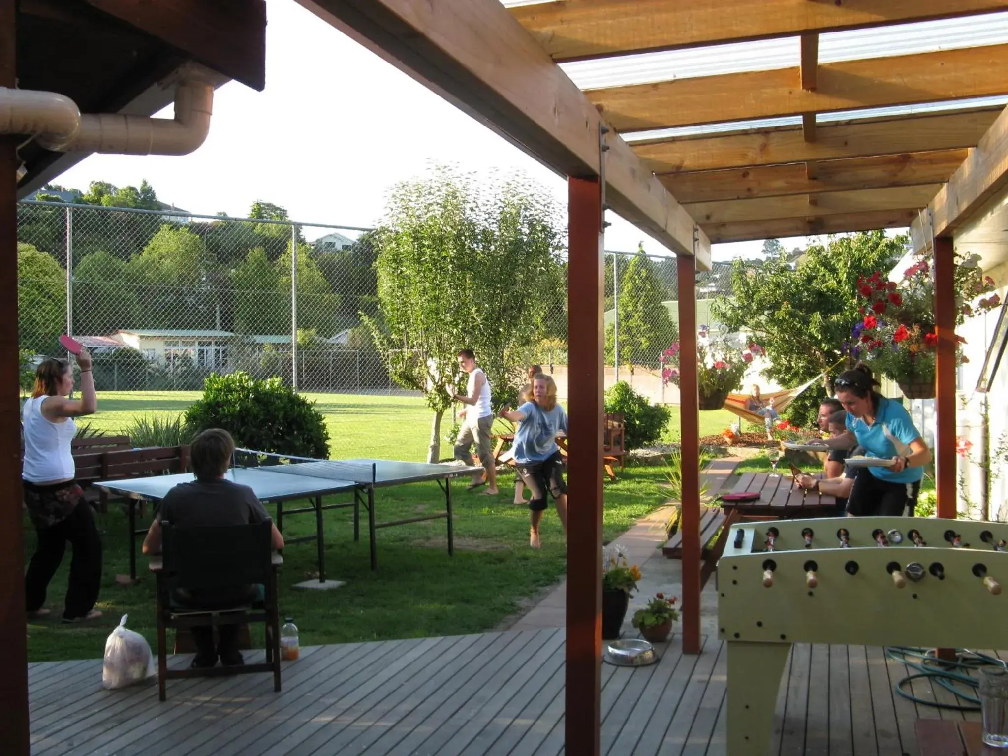 Patio in The Bug Backpackers