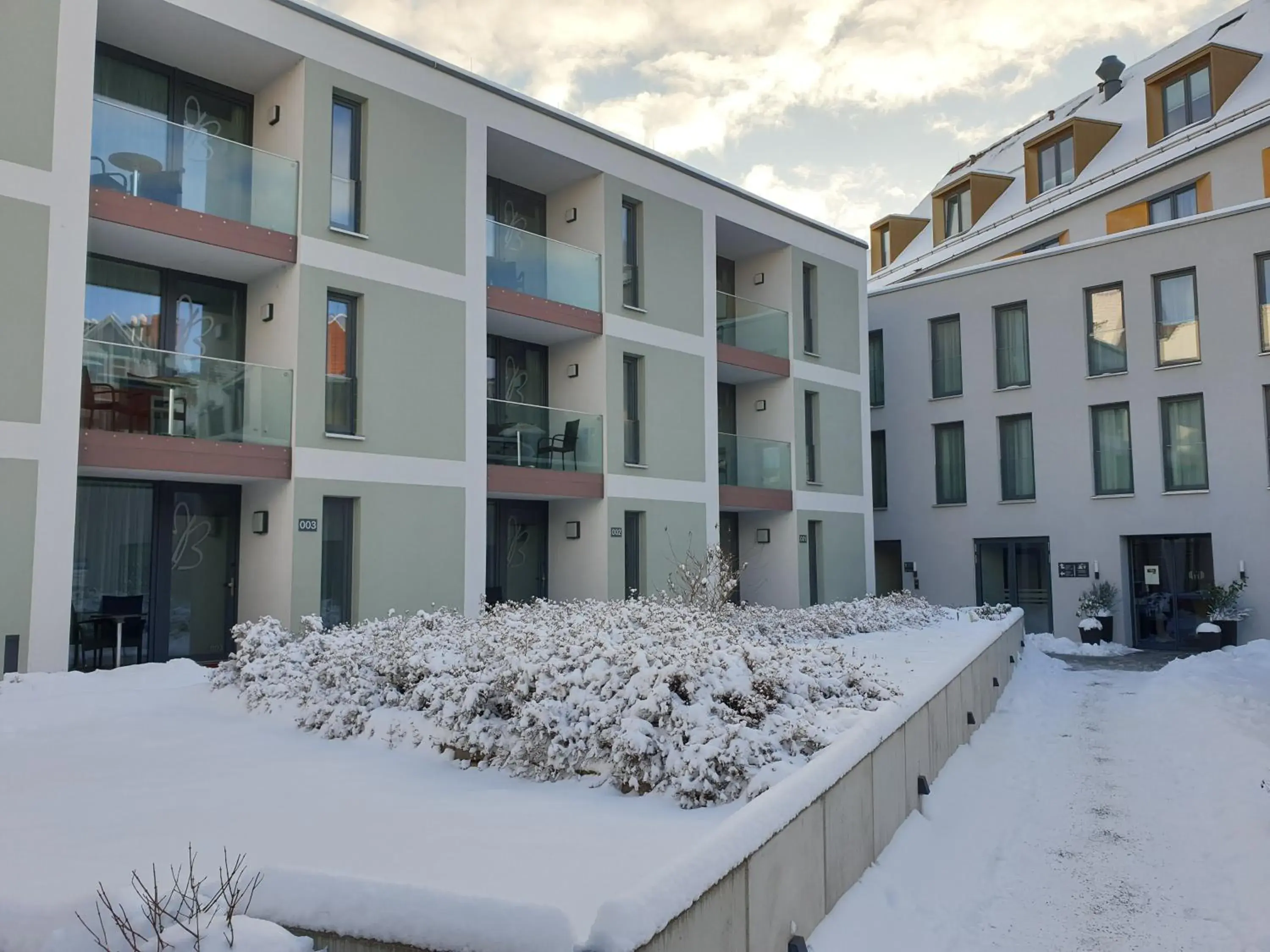 Property building, Winter in Hotel Am Kaisersaal