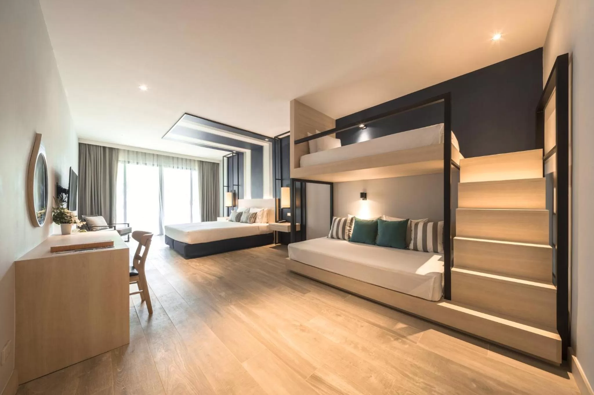 Pool view, Bed in The Regent Cha Am Beach Resort, Hua Hin