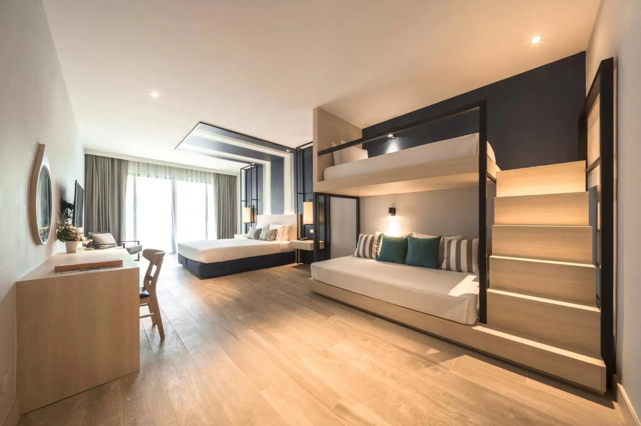 Pool view, Bed in The Regent Cha Am Beach Resort, Hua Hin Pool view, Bed in The Regent Cha Am Beach Resort, Hua Hin