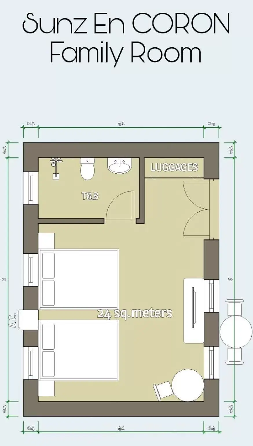 Floor Plan in Sunz en Coron Resort