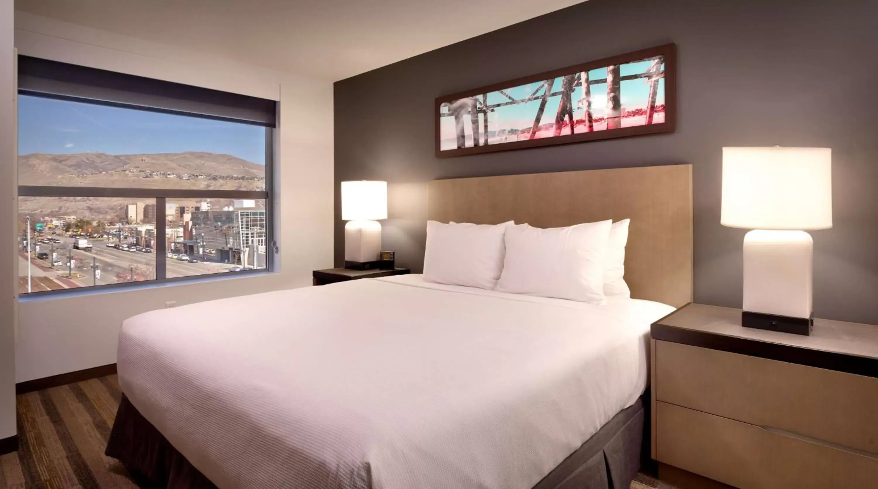 Photo of the whole room, Bed in Hyatt House Salt Lake City Downtown