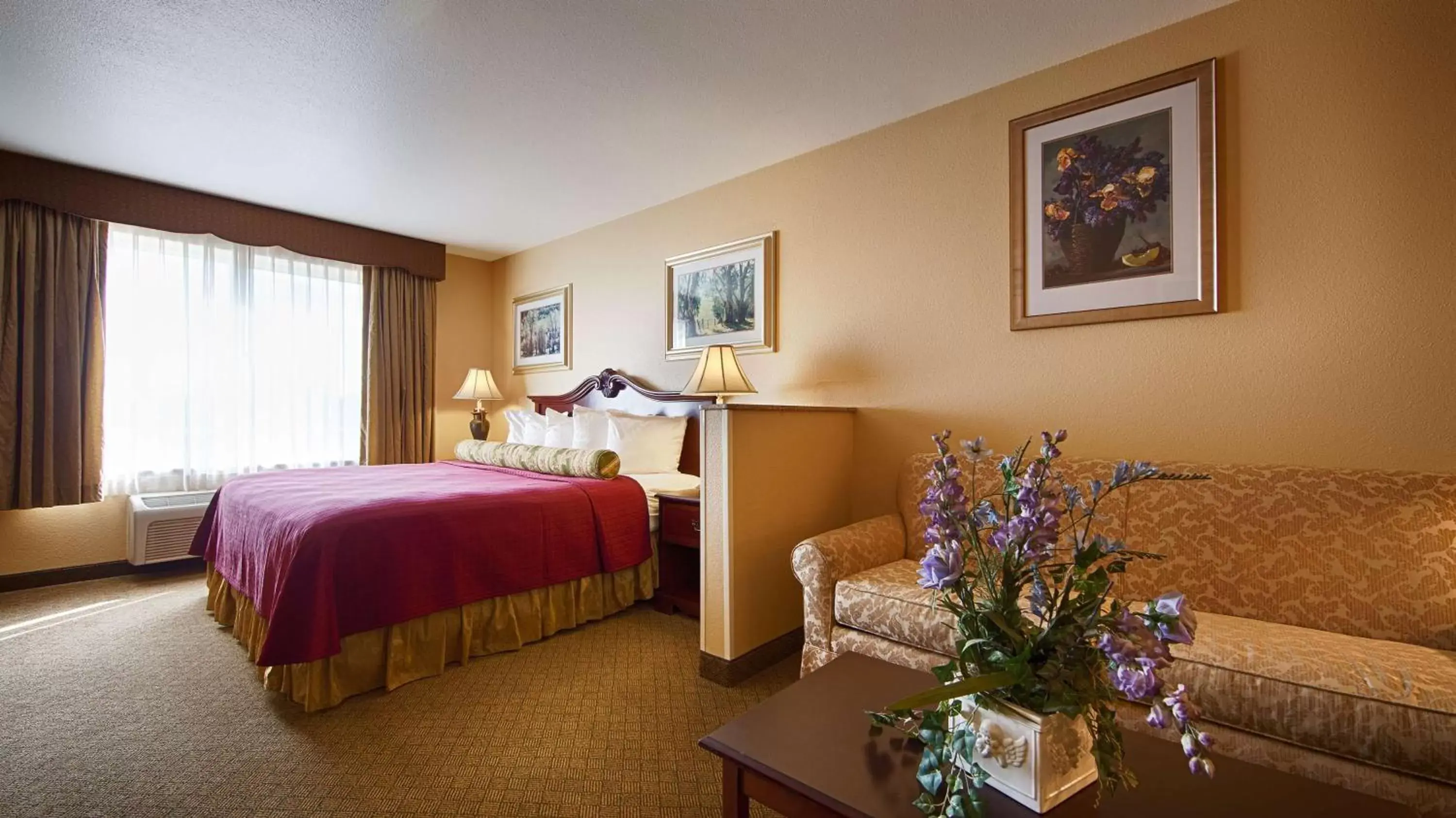 Bed in Best Western Penn-Ohio Inn & Suites