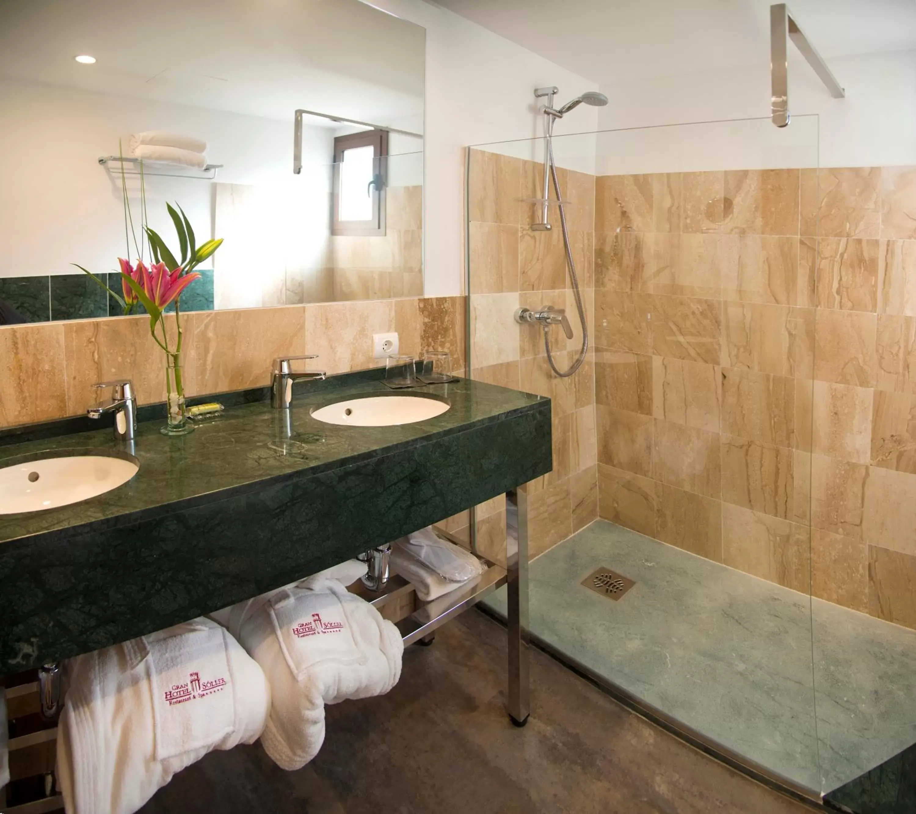 Shower, Bathroom in Gran Hotel Soller