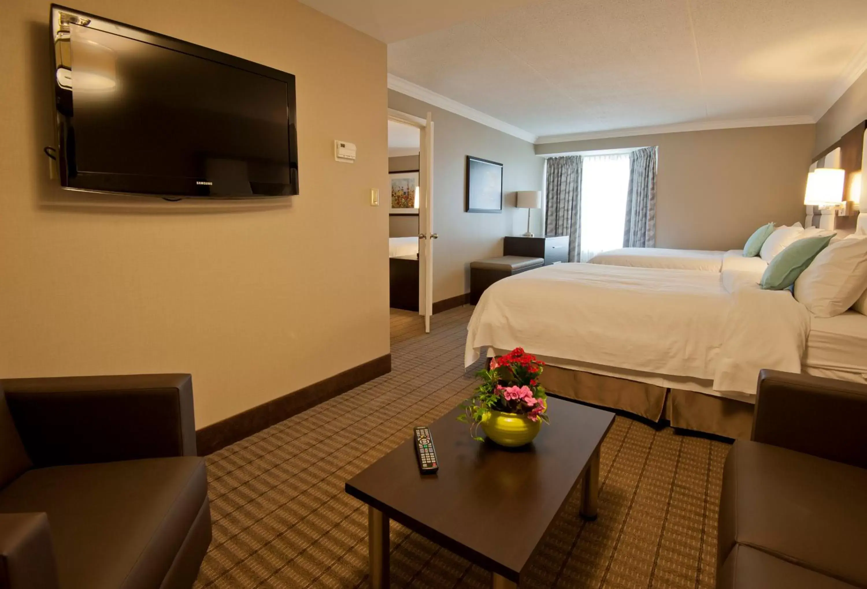 Bedroom, TV/Entertainment Center in Visitor's Inn