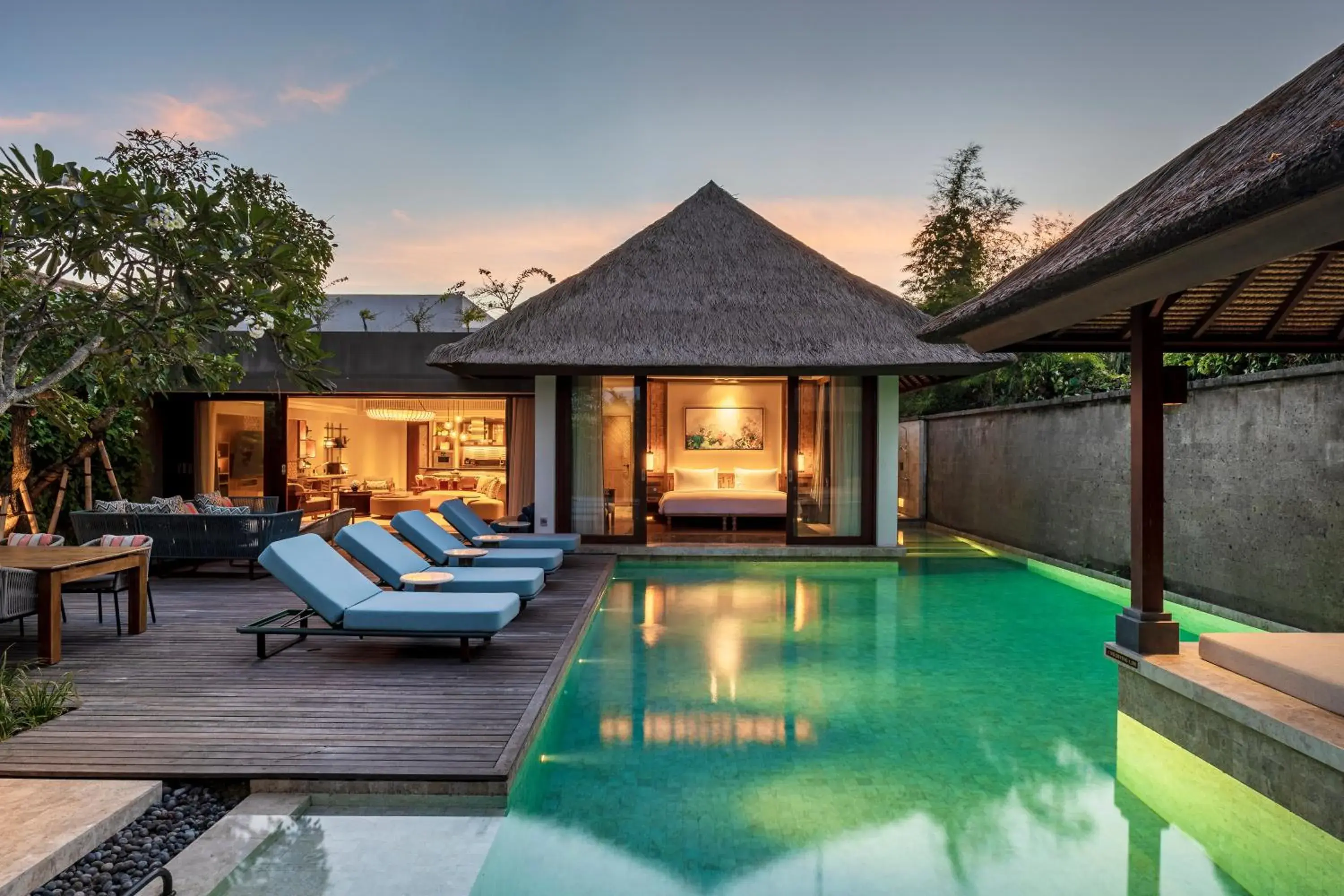 Bed, Swimming Pool in Andaz Bali - a Concept by Hyatt