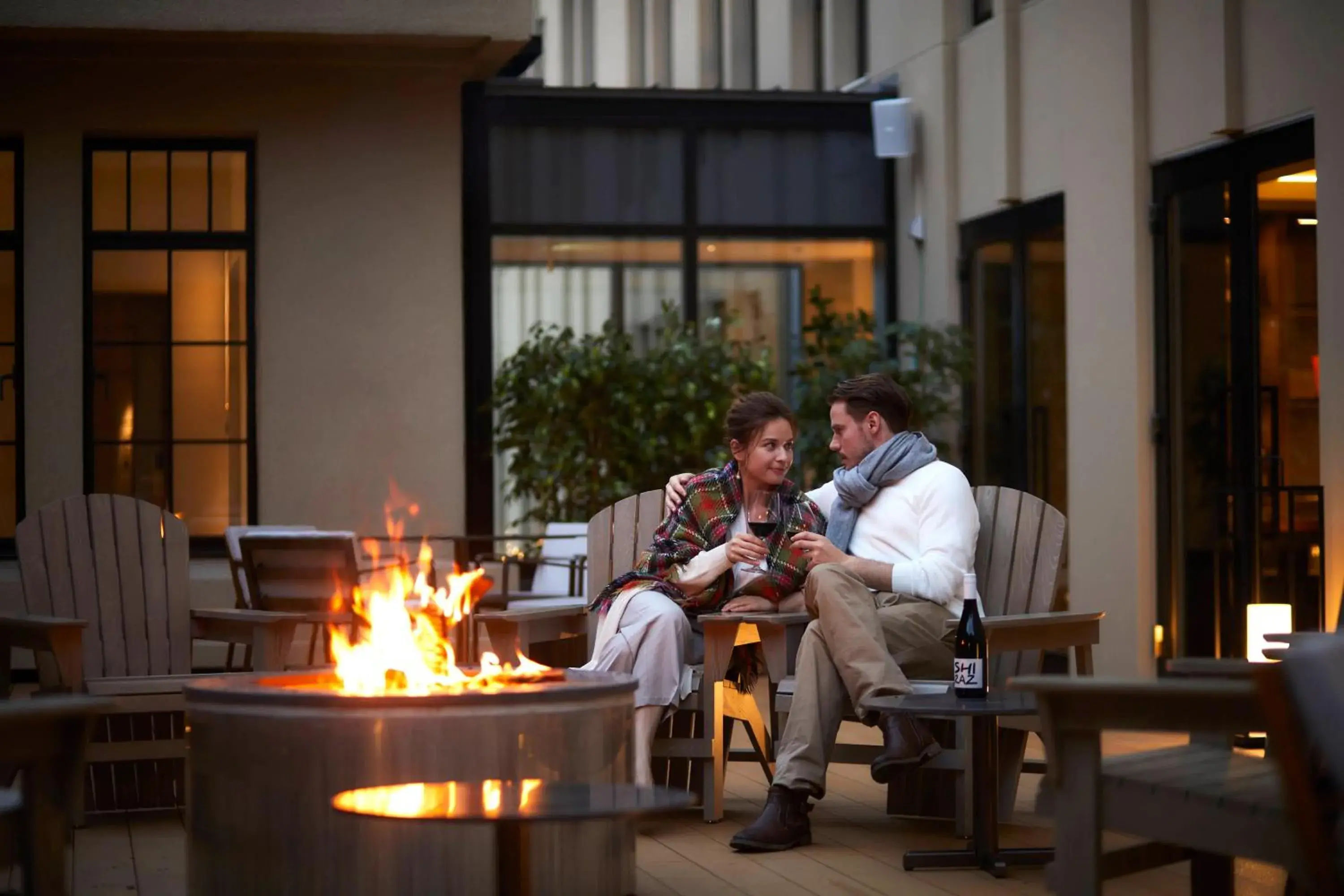 Patio in The Gate Hotel Kyoto Takasegawa by Hulic