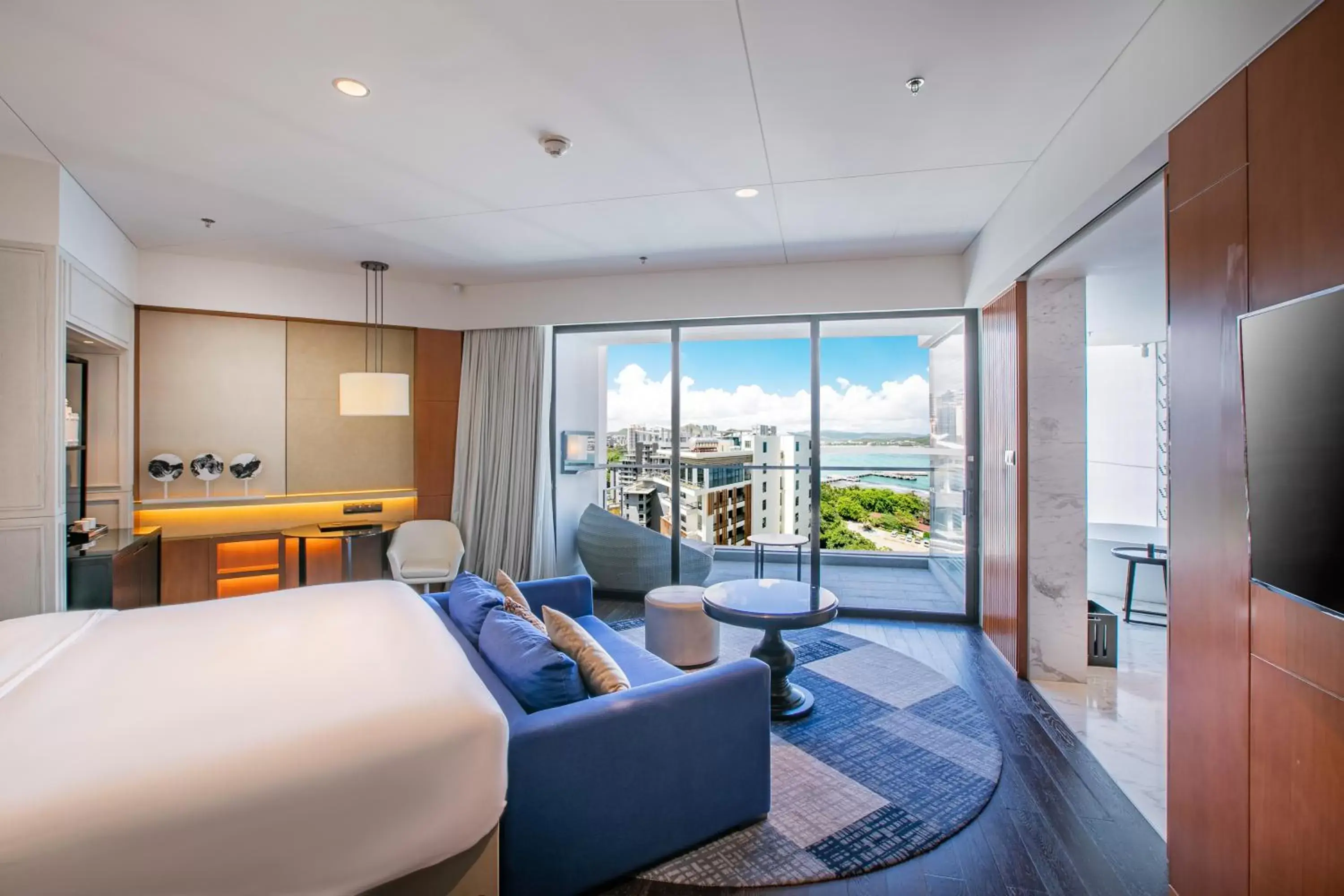 View (from property/room), Bed in The Shanhaitian Resort Sanya, Autograph Collection View (from property/room), Bed in The Shanhaitian Resort Sanya, Autograph Collection