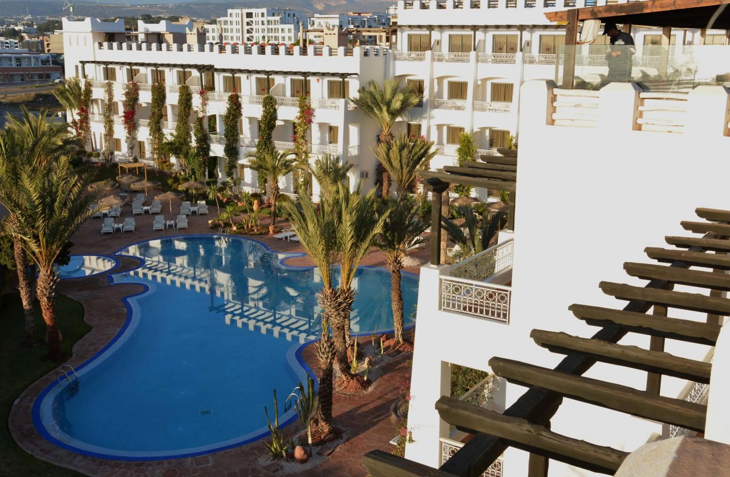 Pool view in Borjs Hotel Suites & Spa