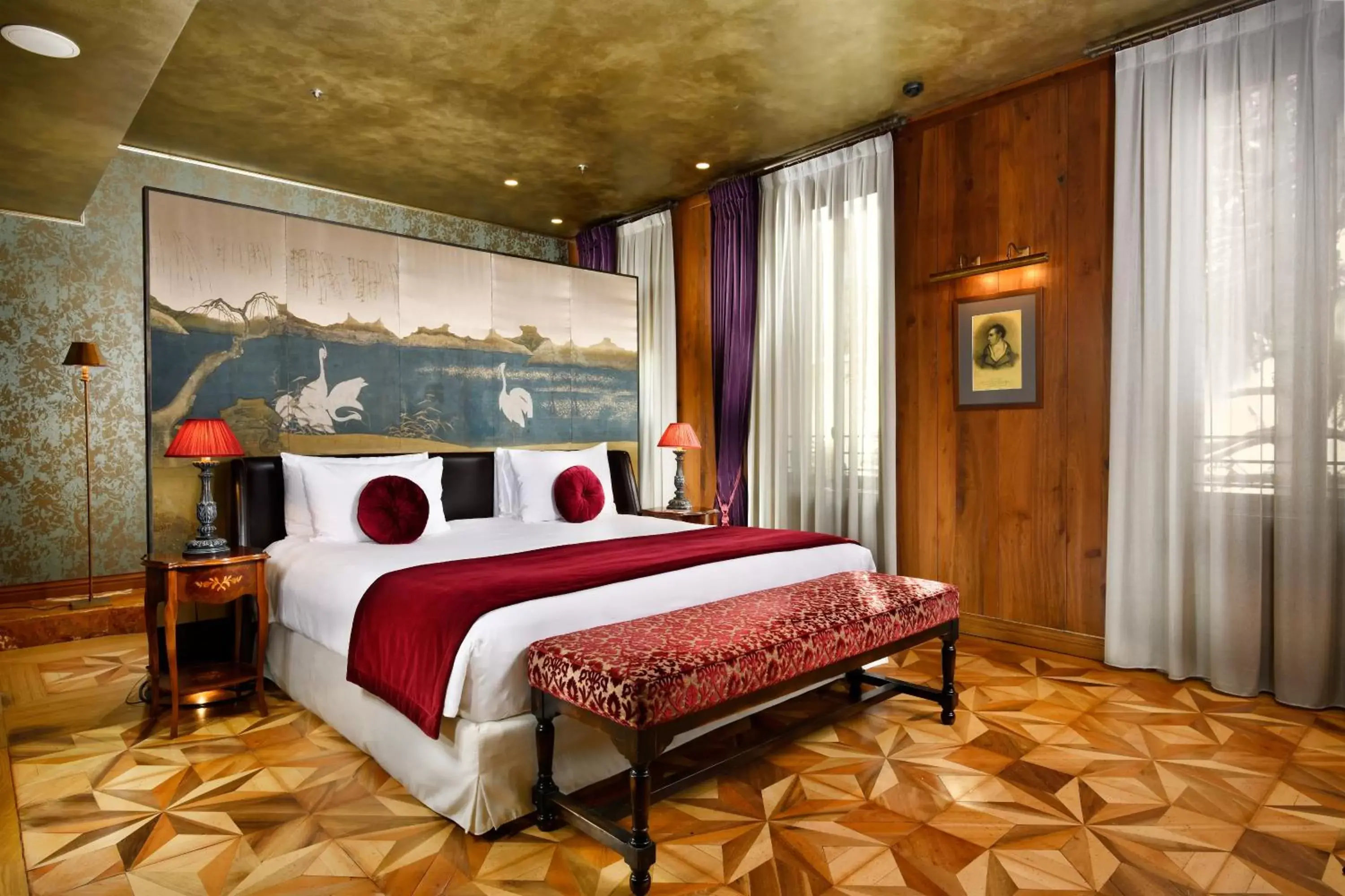 Bed in Palazzo Venart Luxury Hotel