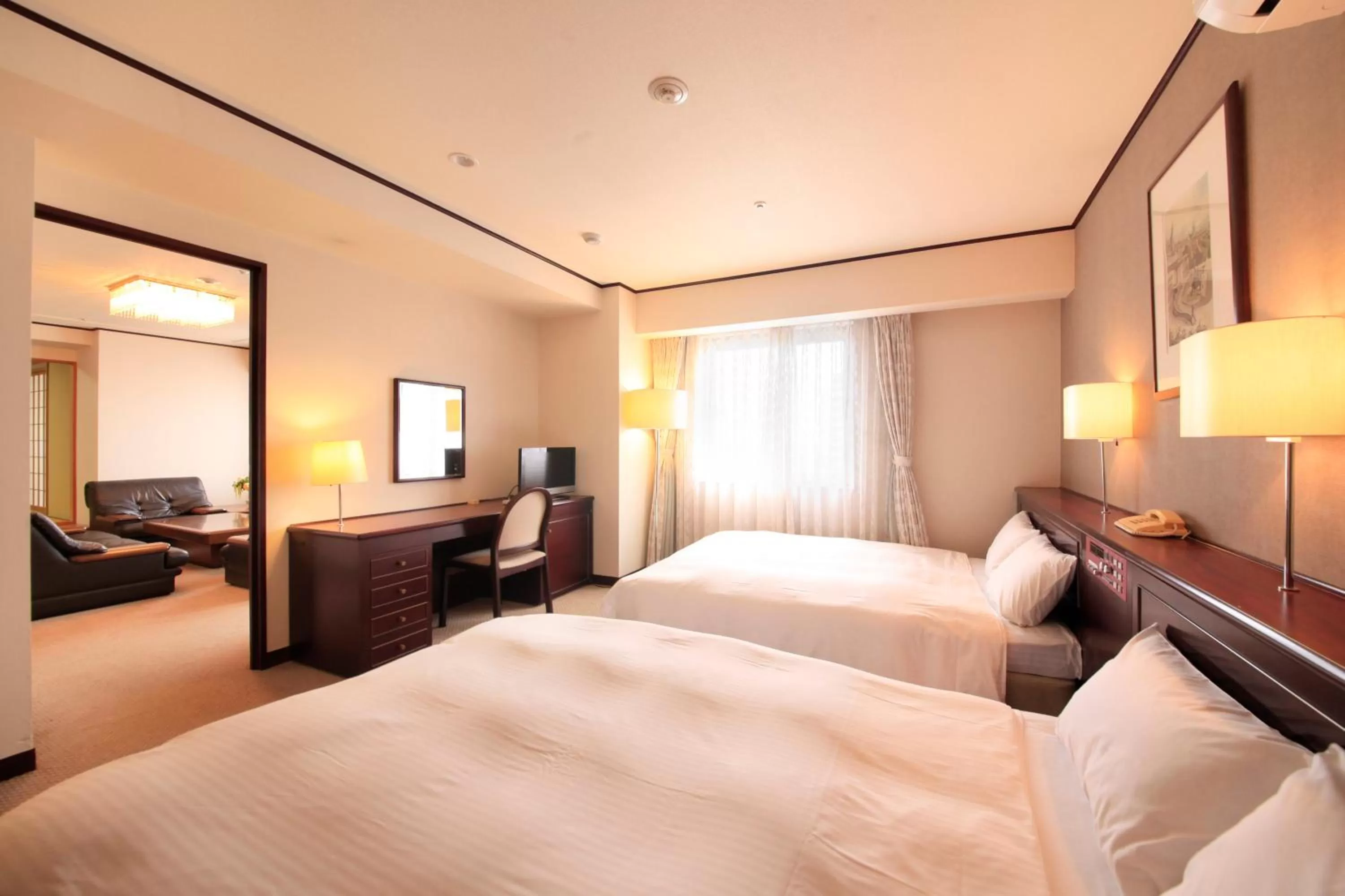 Photo of the whole room, Bed in Quintessa Hotel Ogaki