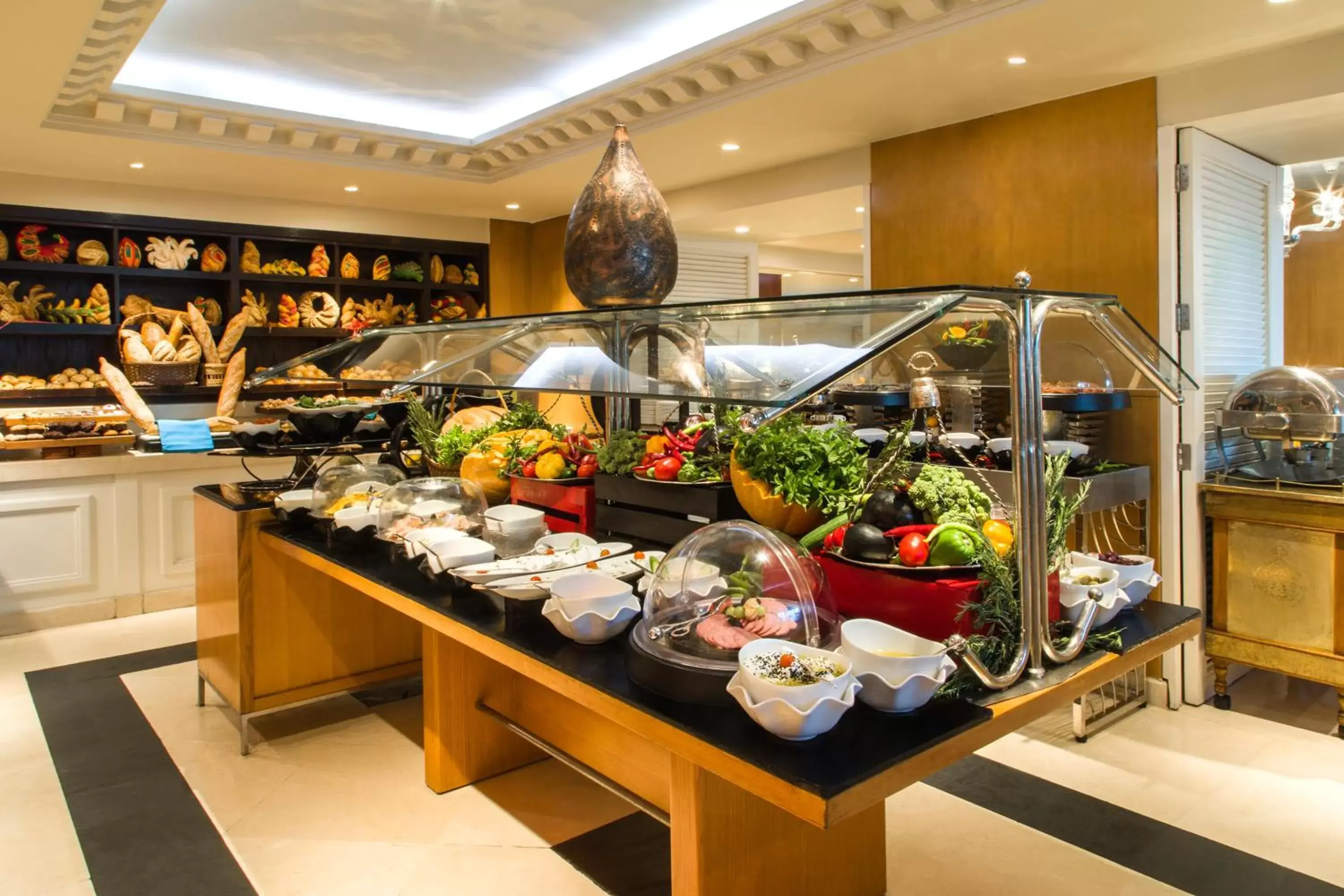 Continental breakfast in Kempinski Nile Hotel, Cairo