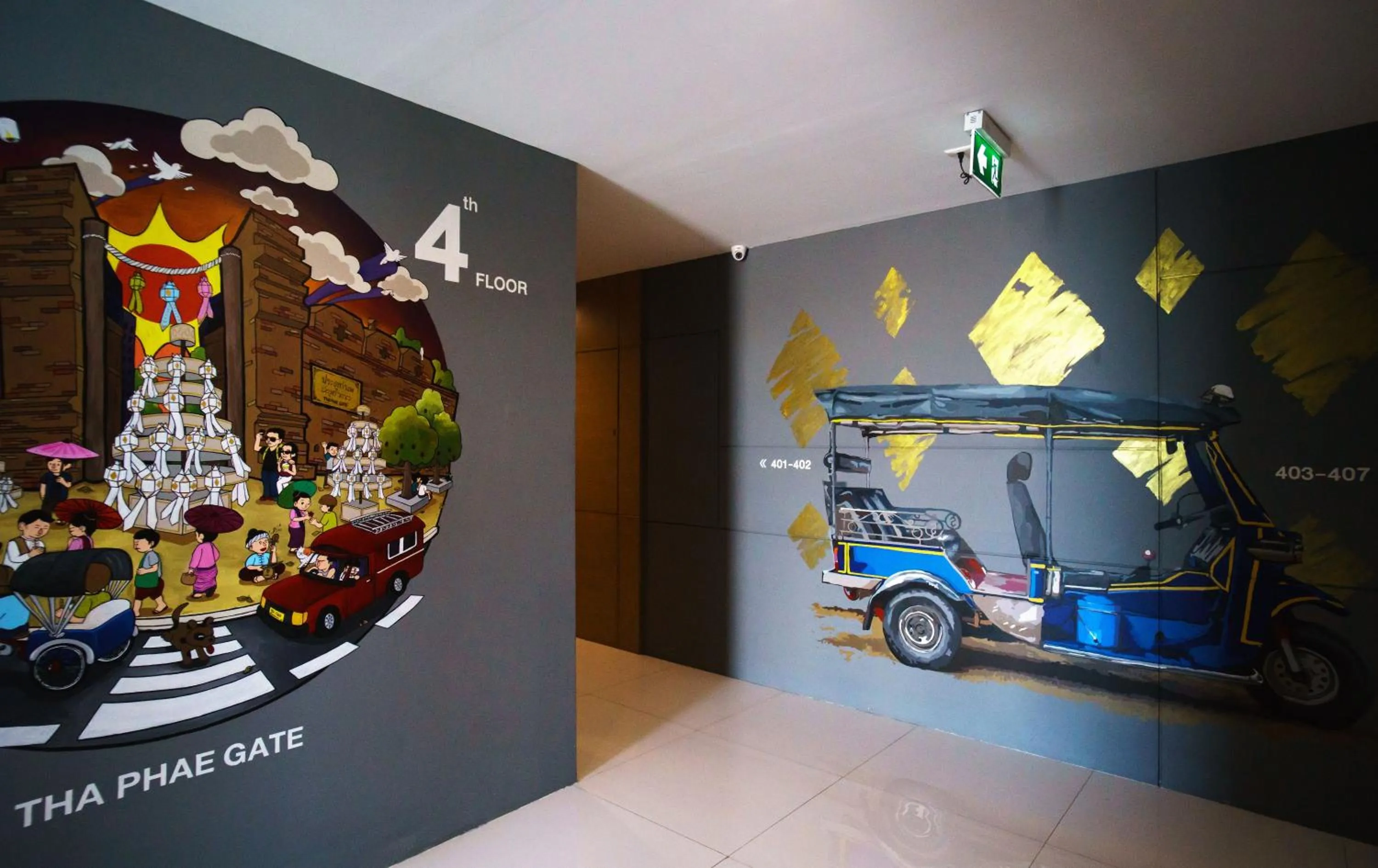 Floor plan in Sanae' Hotel Nimman