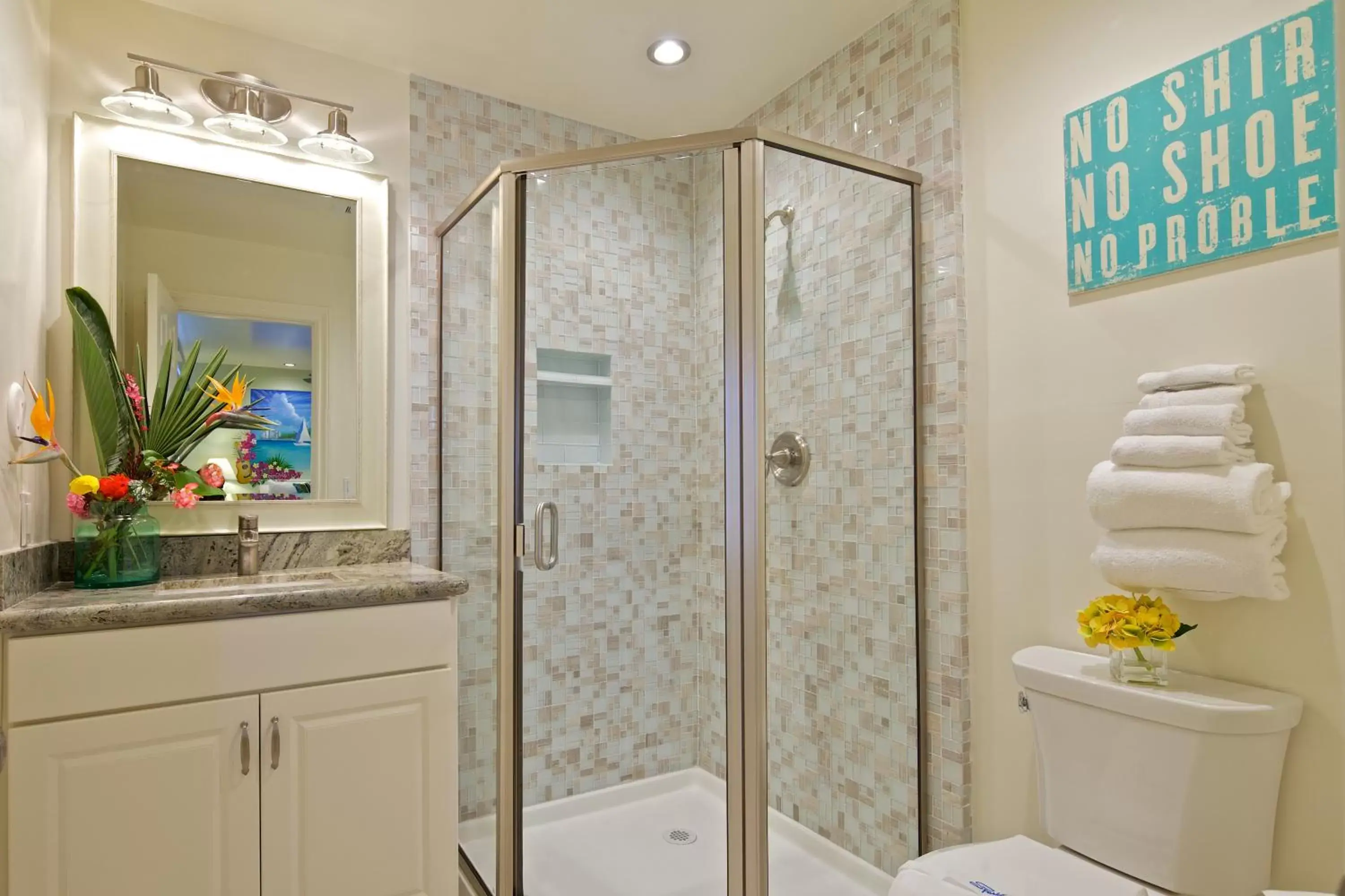 Bathroom in Ocean Palms Beach Resort