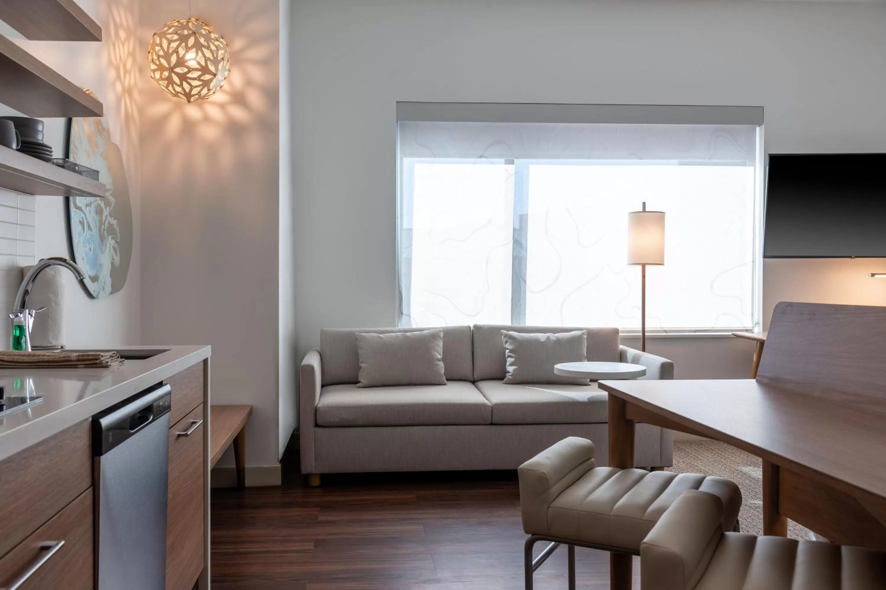 Living room in Element Dallas Richardson