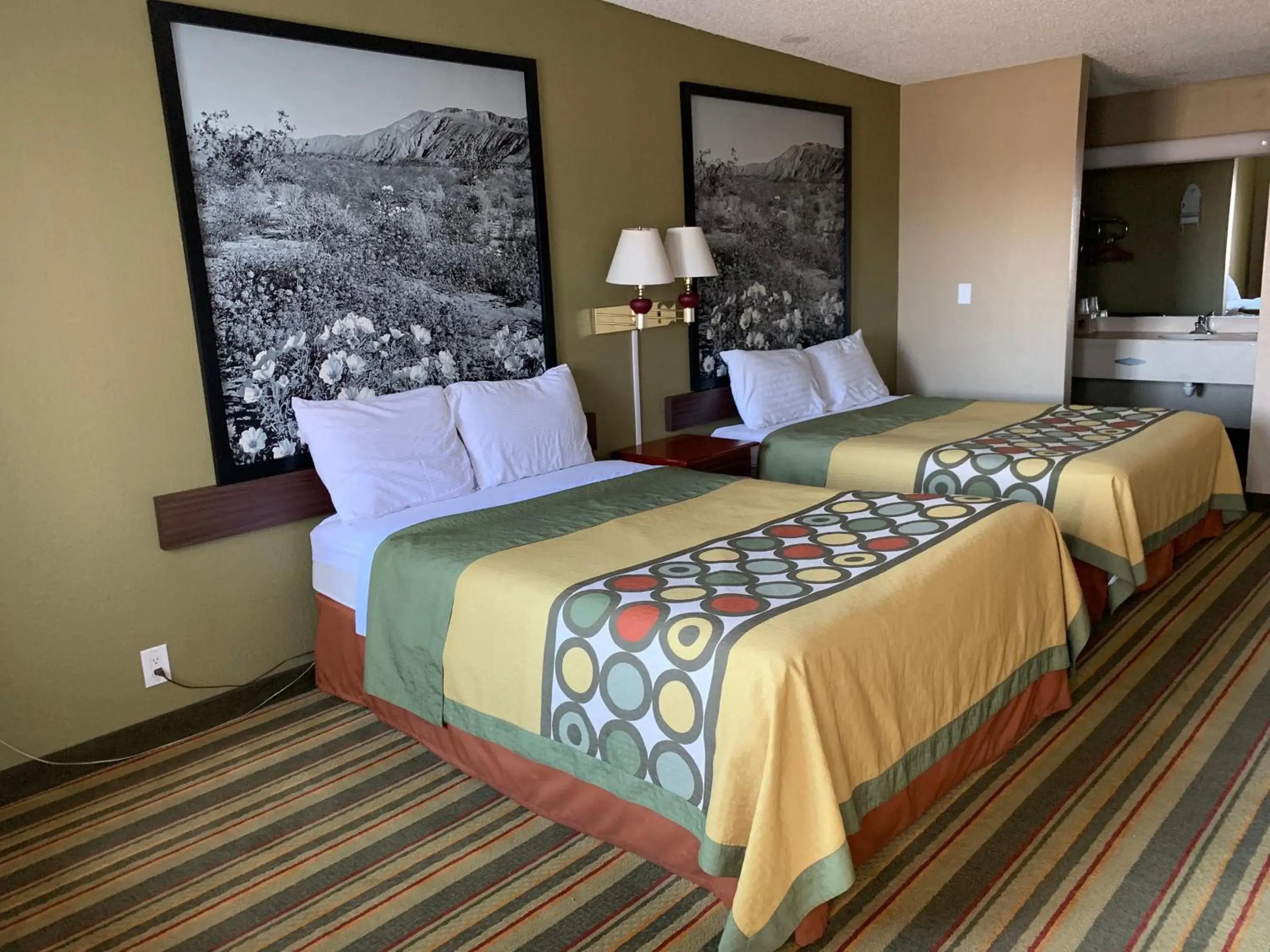 Bed in Super 8 by Wyndham Ridgecrest