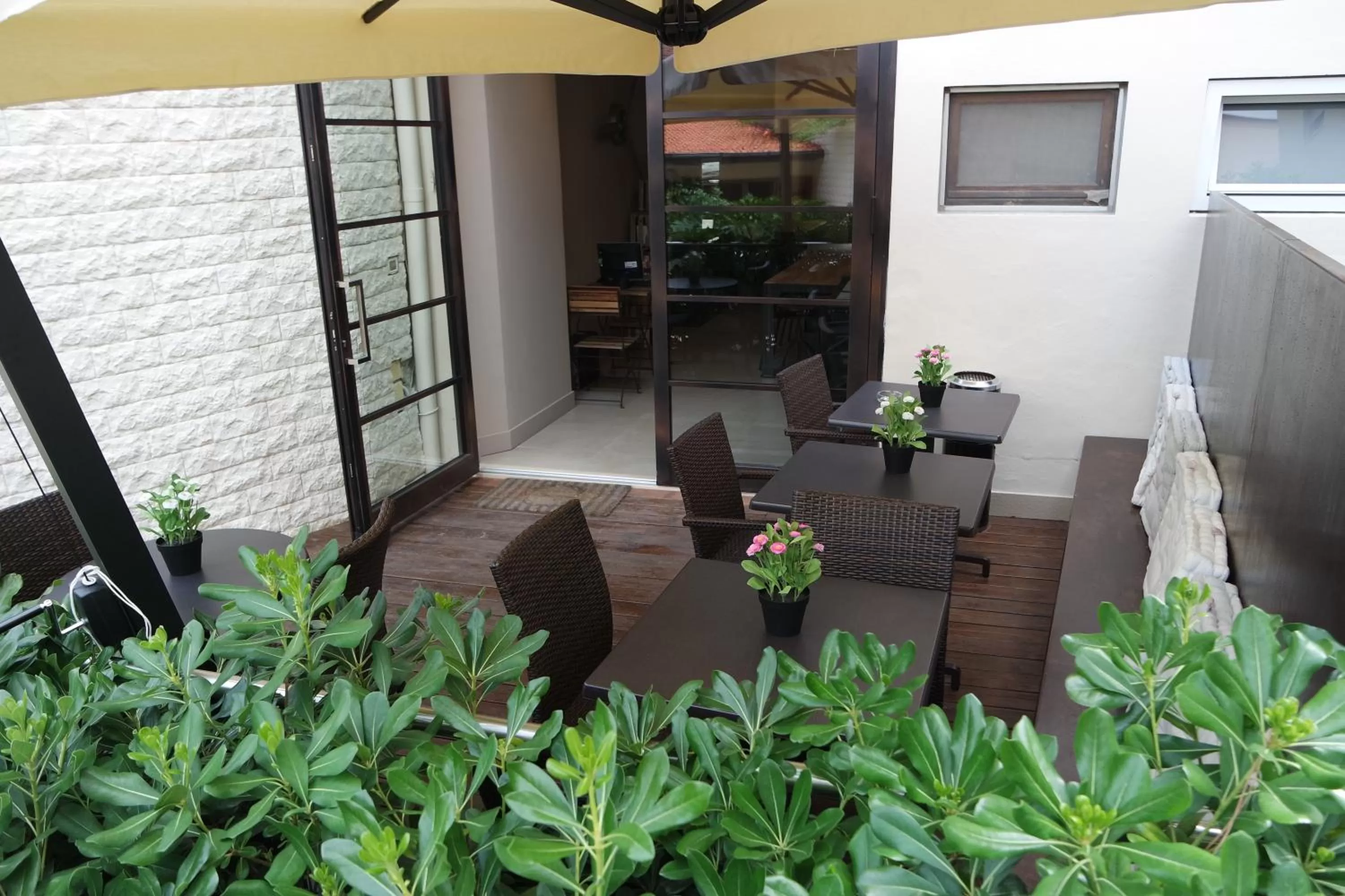 Patio in Hotel Orcagna