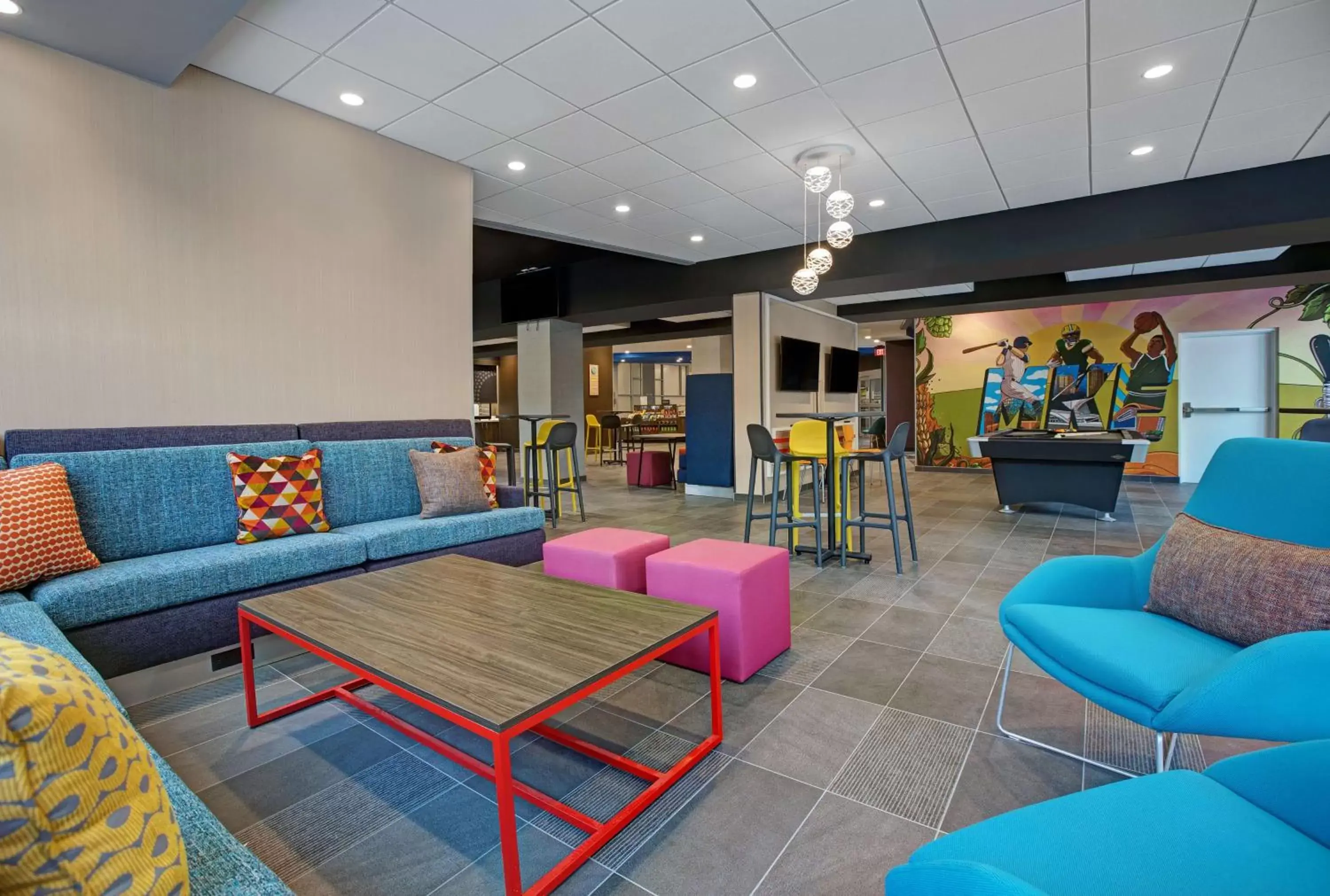 Lobby or reception in Home2 Suites By Hilton Milwaukee Downtown Lobby or reception in Home2 Suites By Hilton Milwaukee Downtown