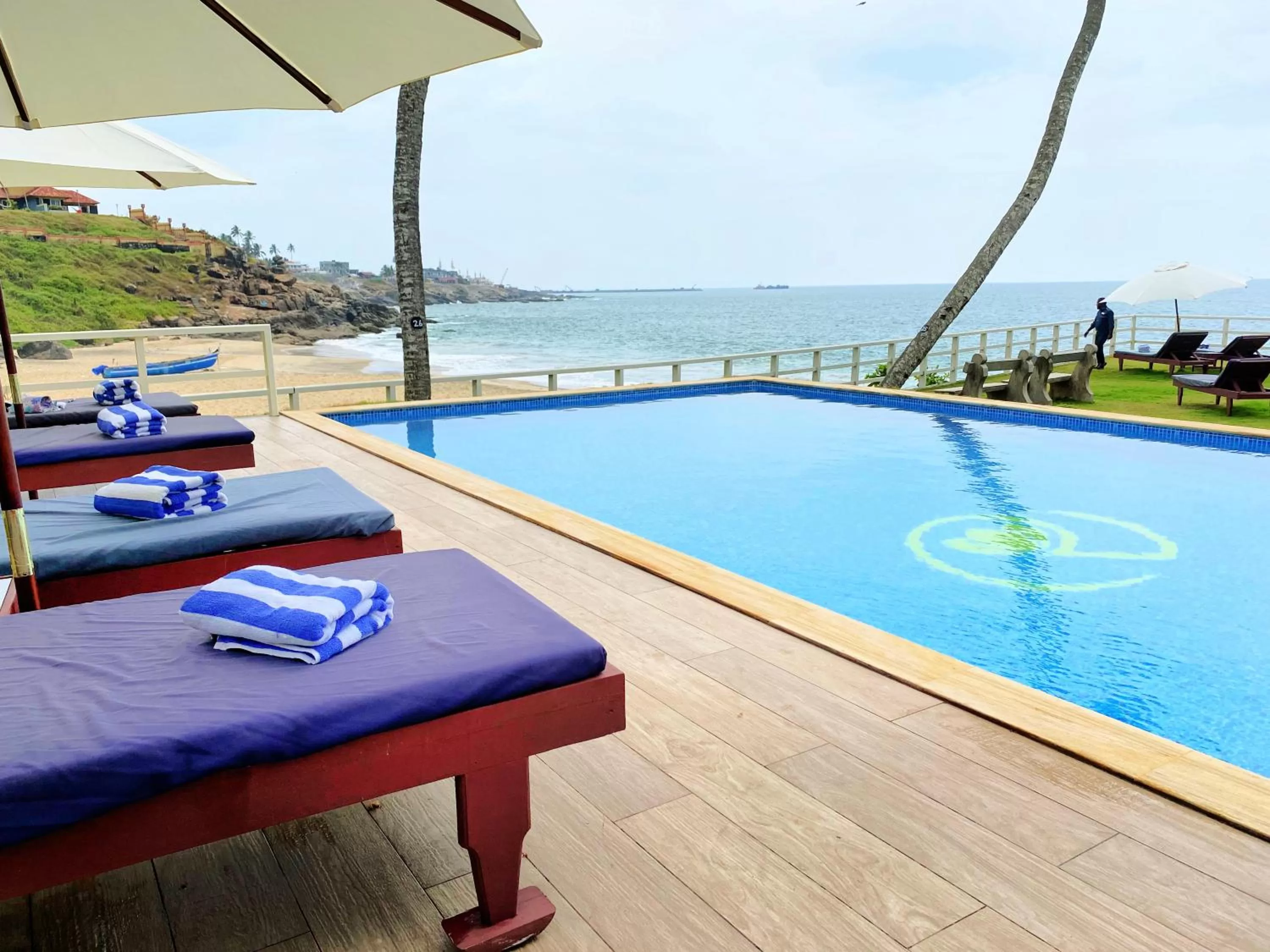 Swimming pool in Rockholm at the Light House Beach
