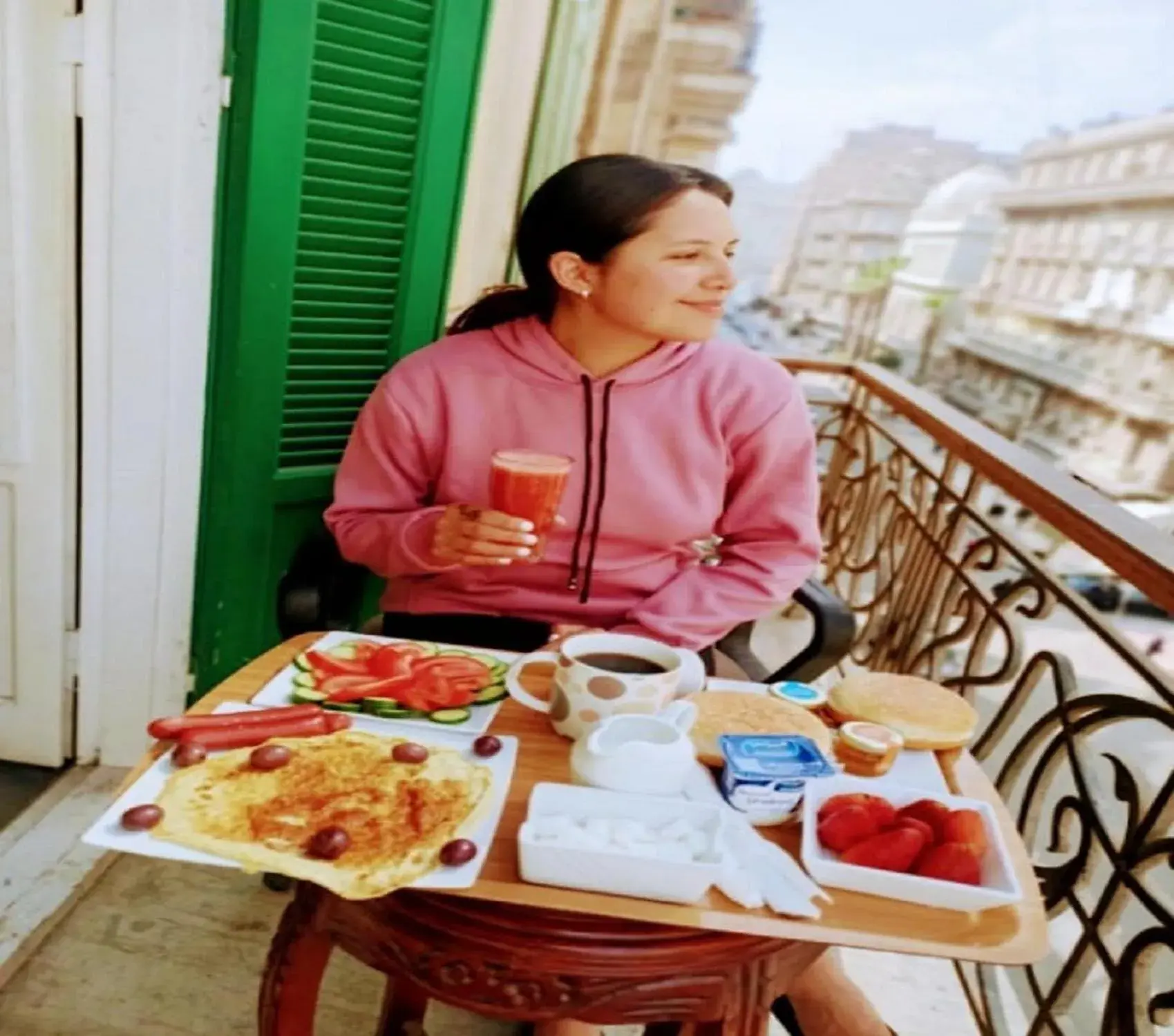 Balcony/Terrace in Paris Hotel