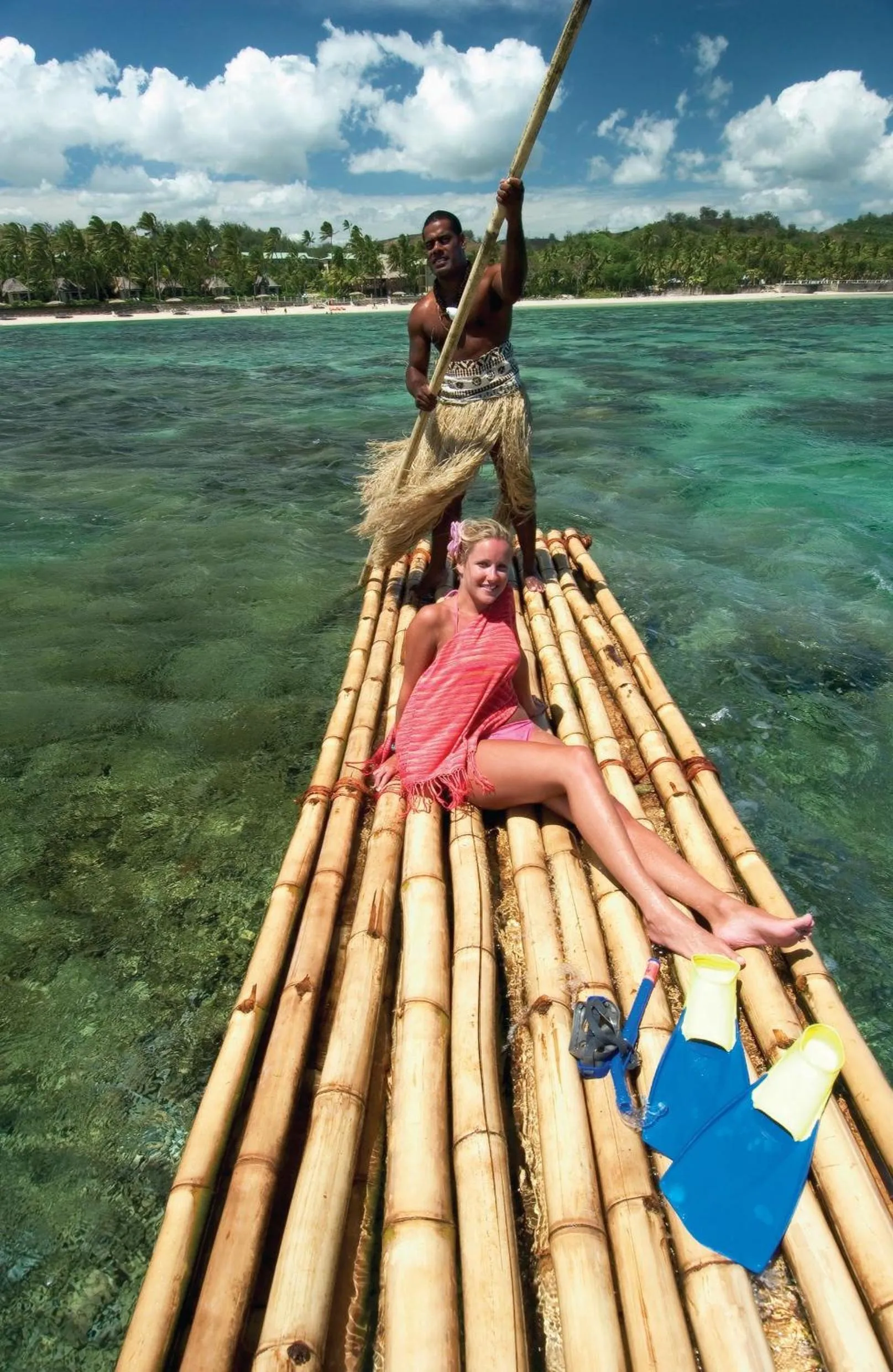 People in Outrigger Fiji Beach Resort