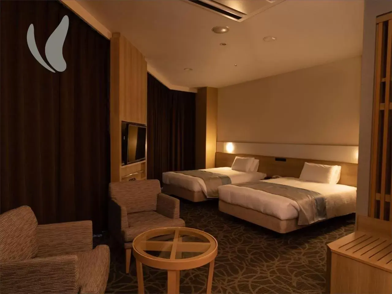 Photo of the whole room, Bed in Hotel Hokke Club Naha Shintoshin