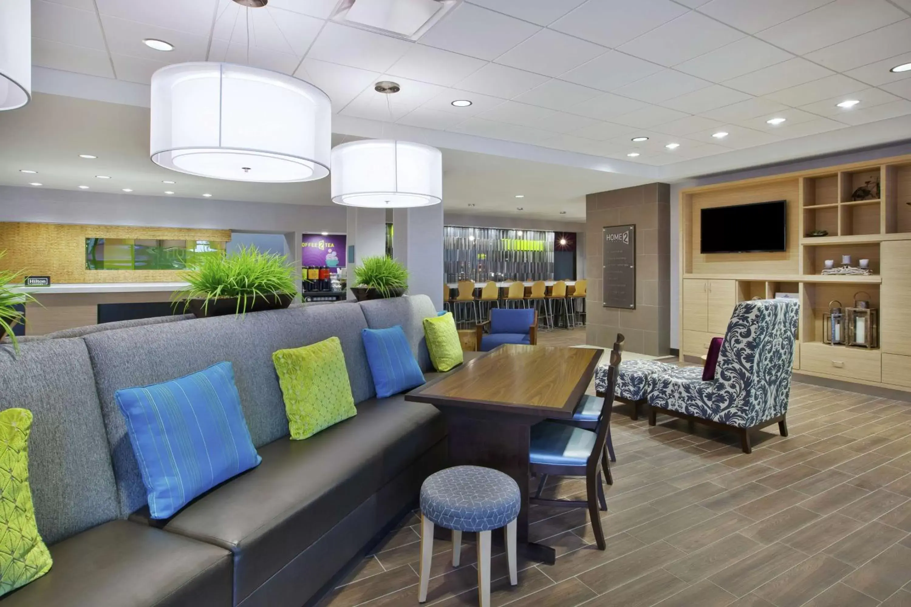 Lobby or reception, Lounge/Bar in Home2 Suites By Hilton Pittsburgh Area Beaver Valley