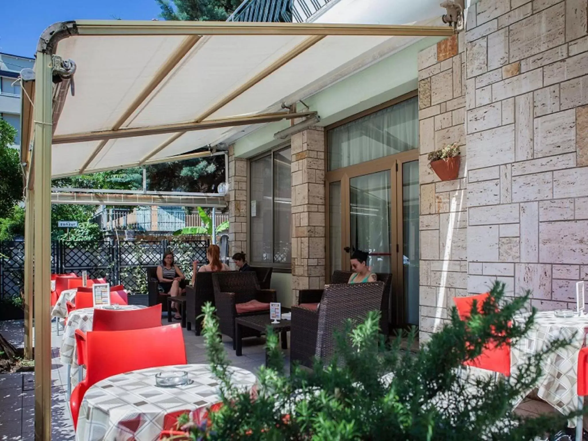 Patio in Hotel Ausonia