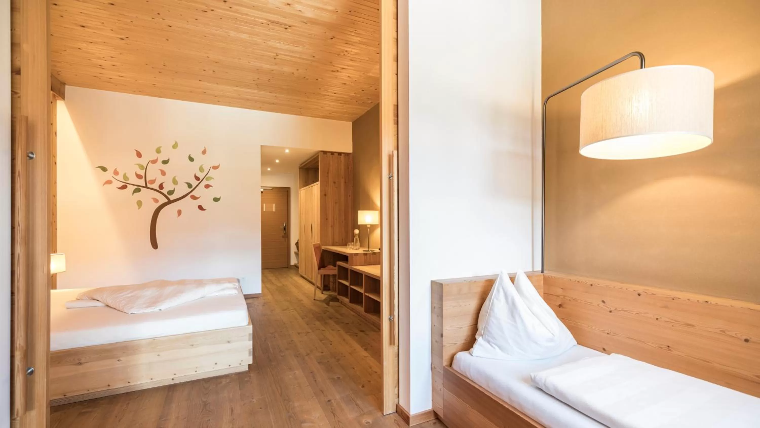 Bed in Biohotel theiner's garten