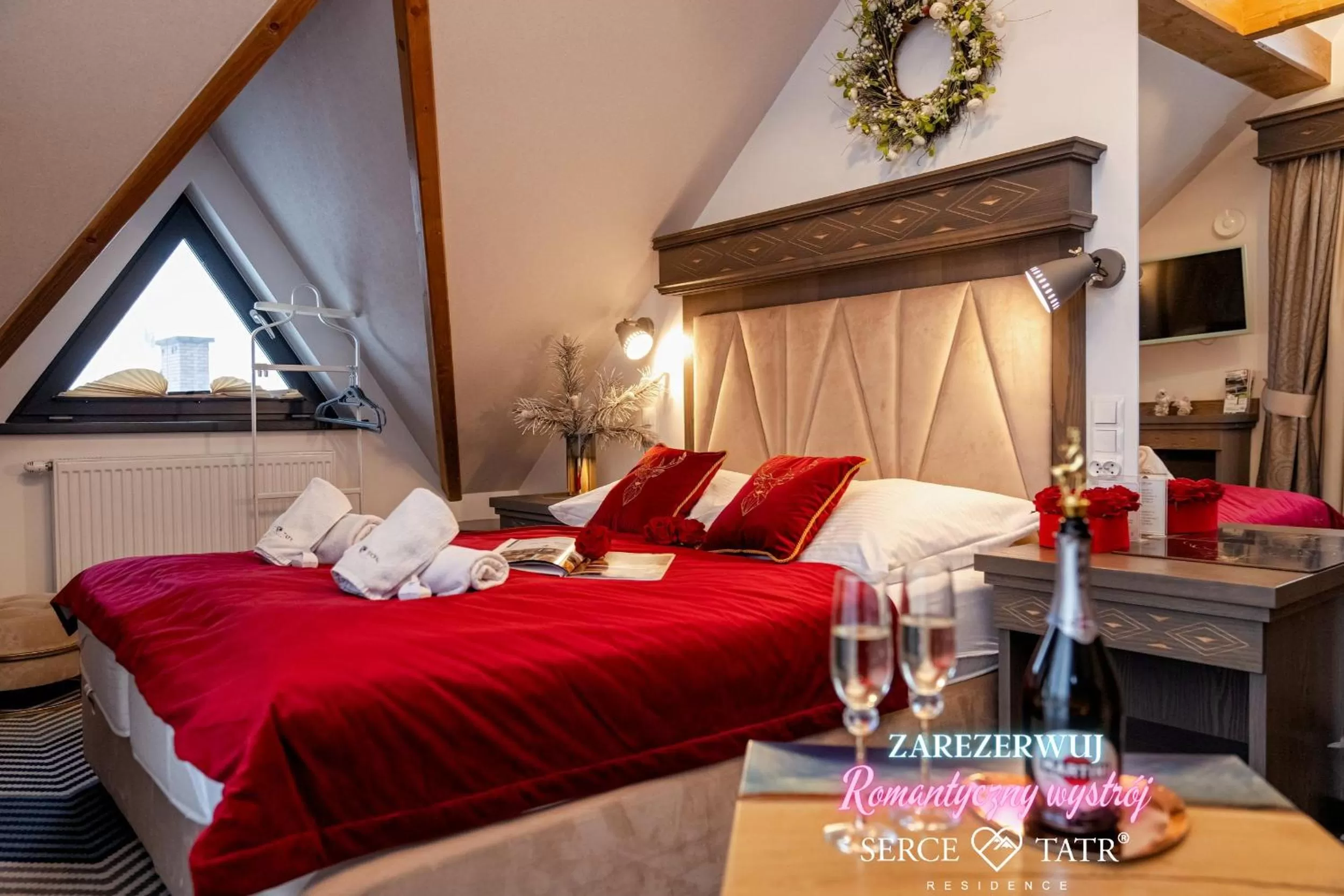 Bed in Serce Tatr Residence Zakopane - blisko Krupówek