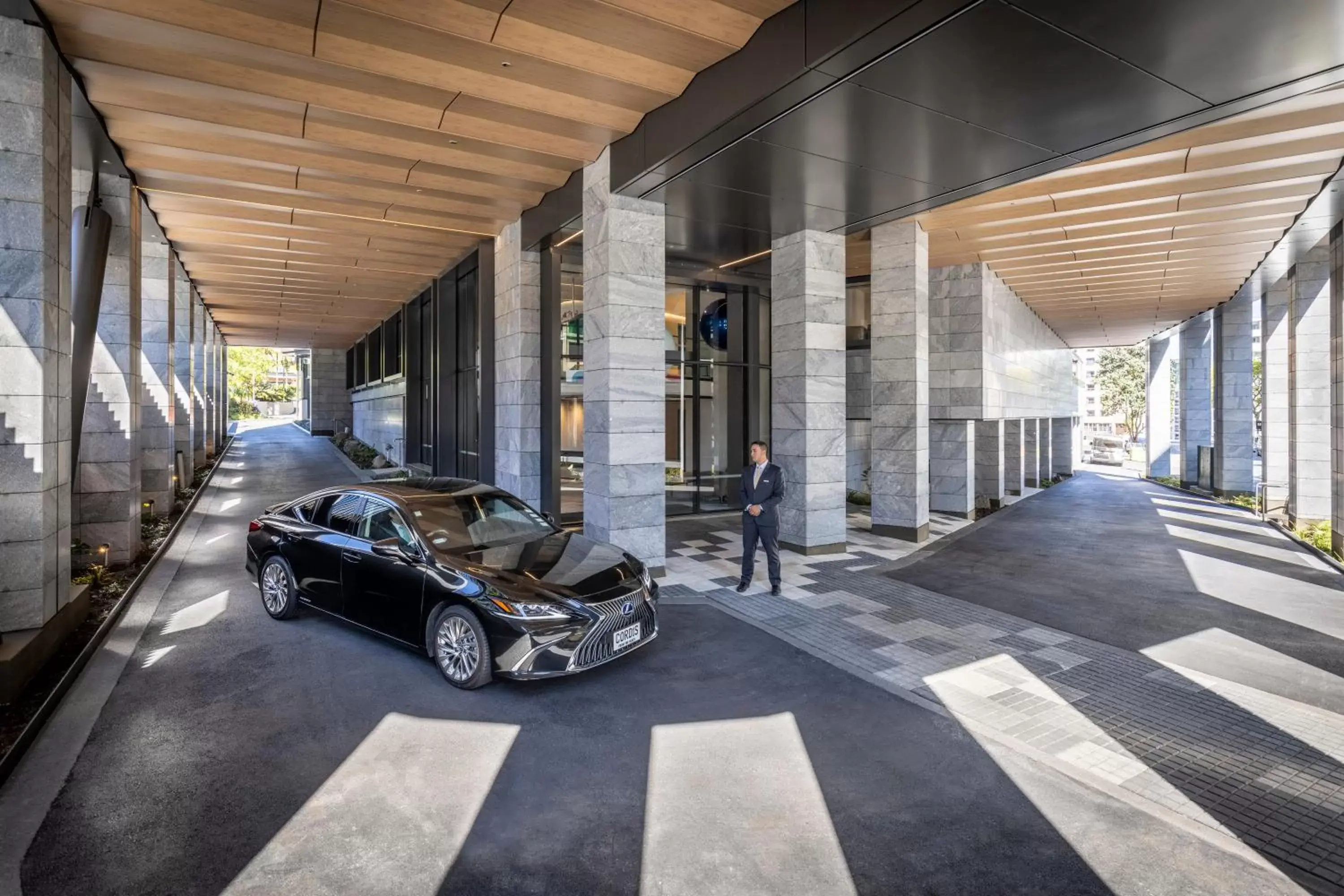 Facade/entrance in Cordis, Auckland by Langham Hospitality Group