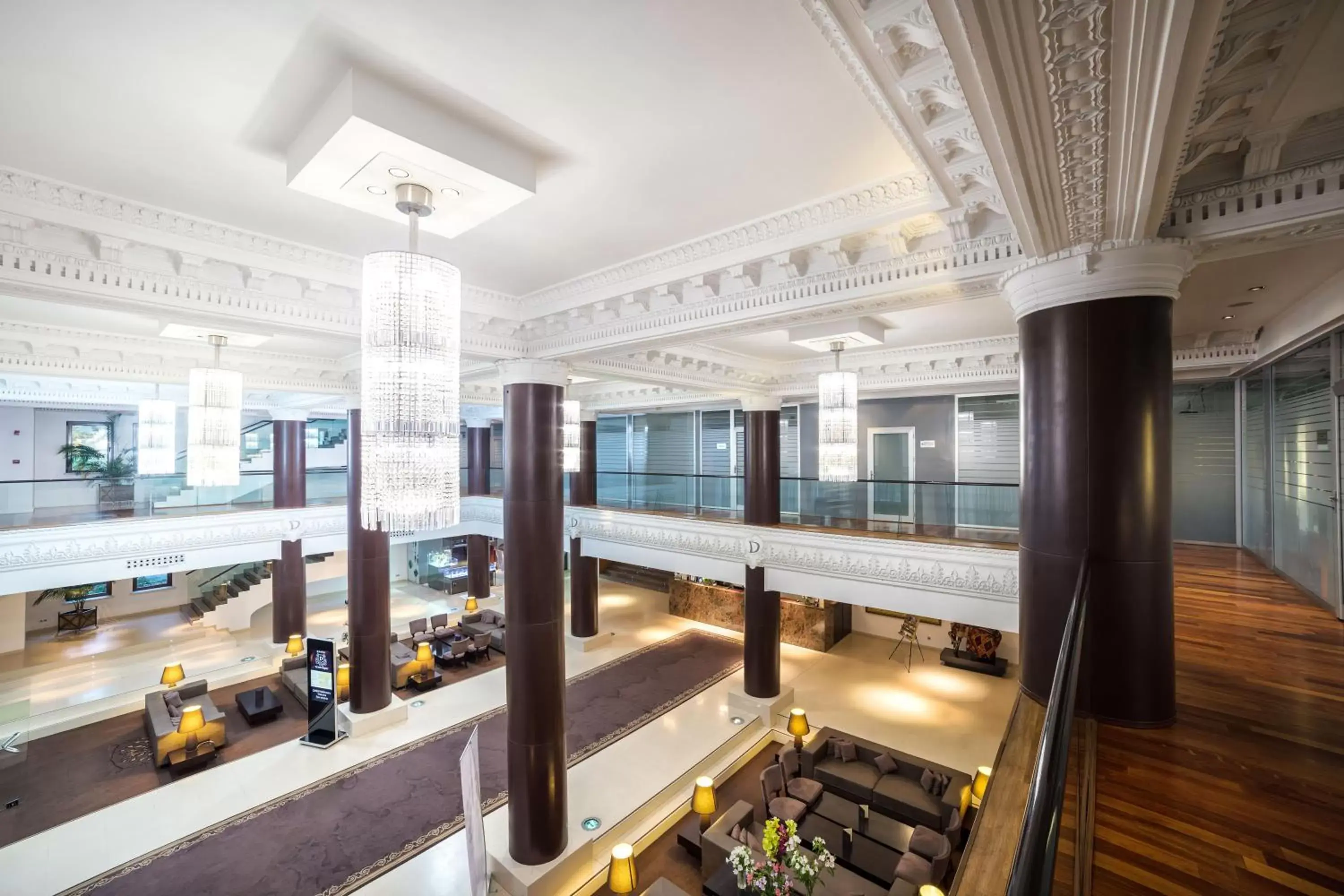 Communal lounge/ TV room in The Dostyk Hotel