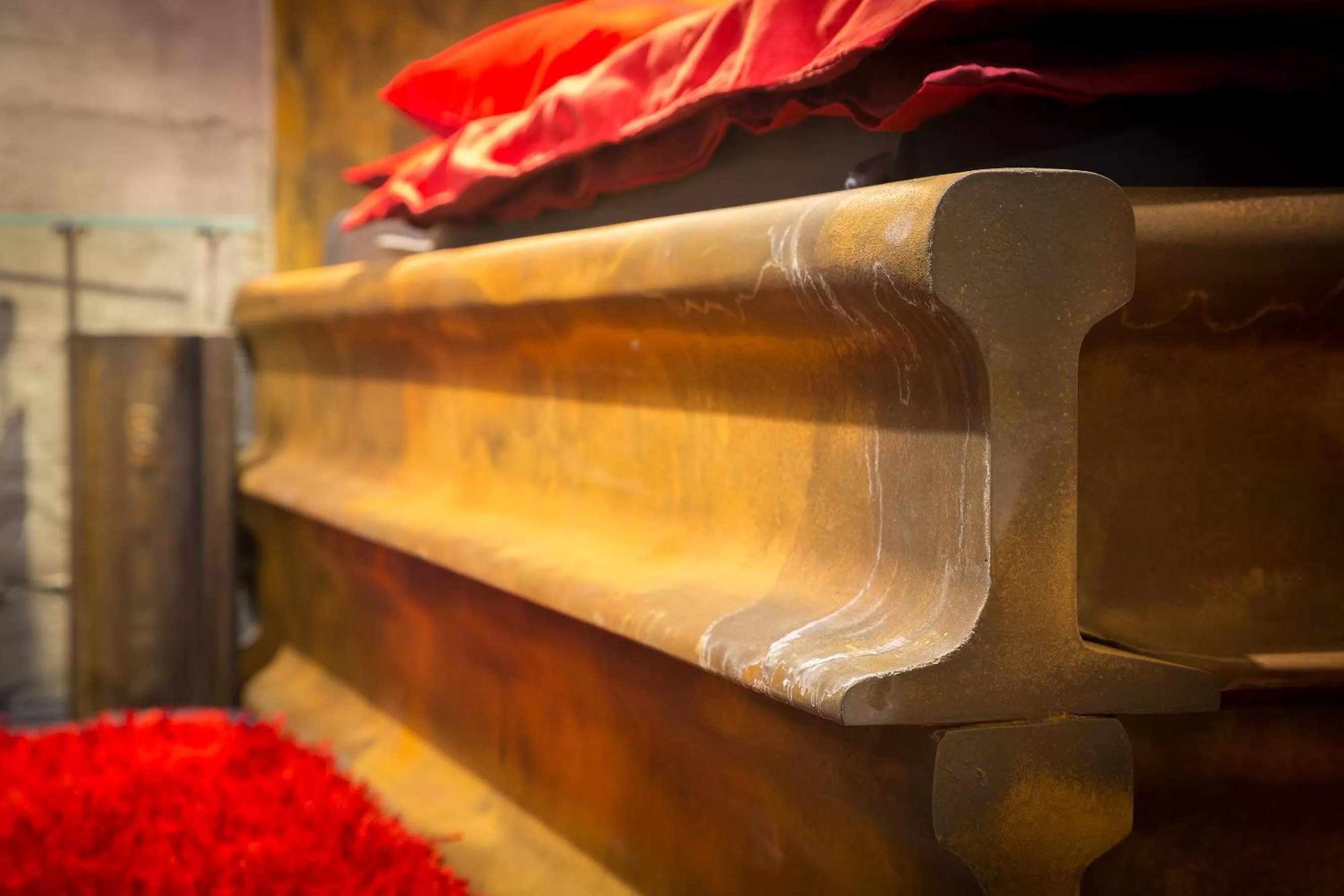 Decorative detail, Bed in Hotel Kongress