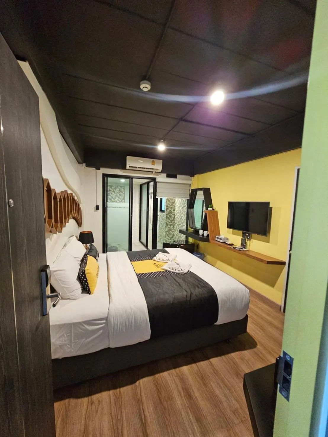 Bed in The Hive Chiang Mai Hotel