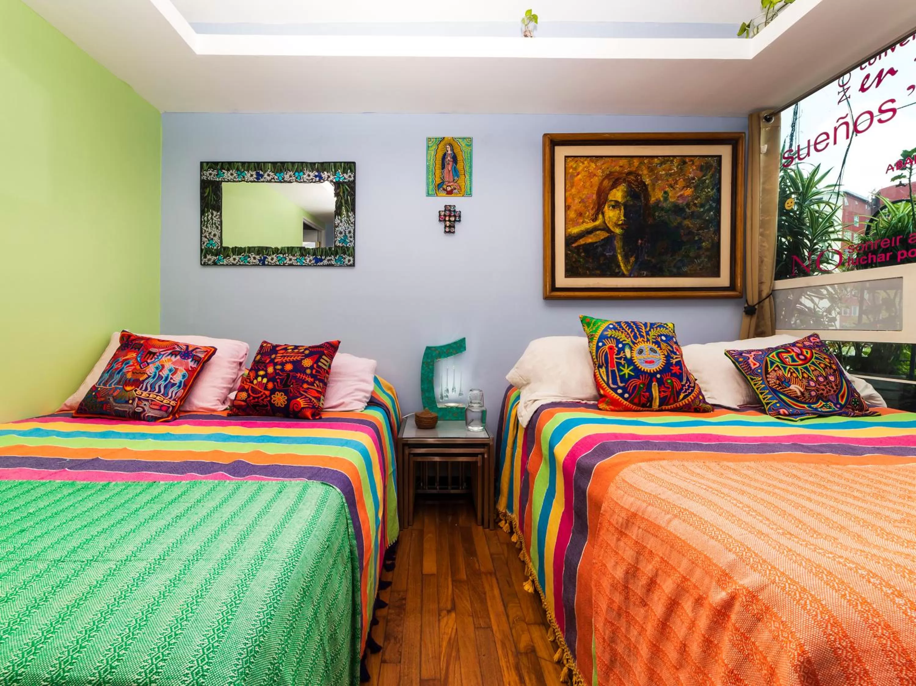 Bed in Casa Itzae B&B Polanquito Dog Friendly