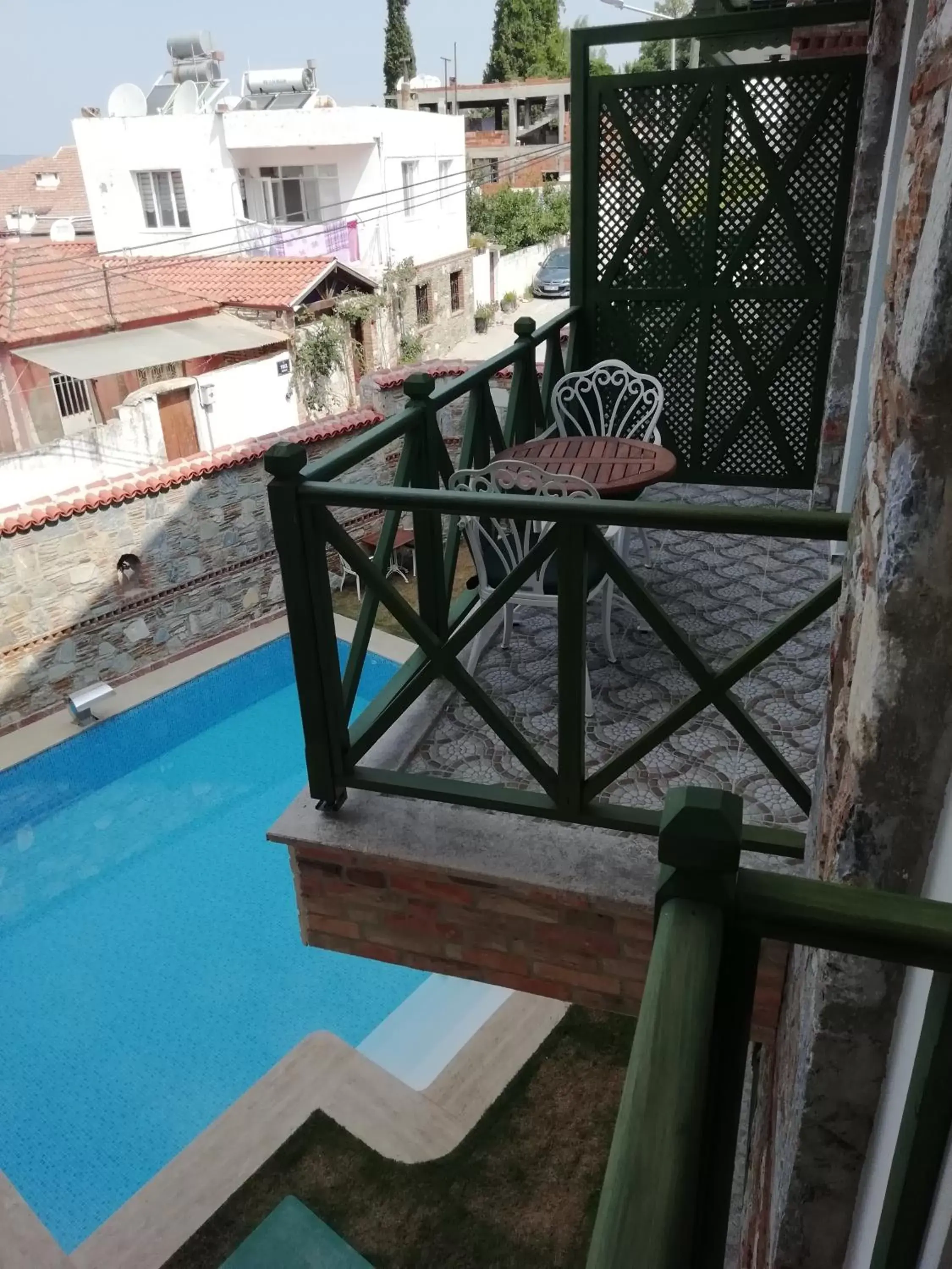 Balcony/Terrace, Pool View in Celsus Boutique Hotel